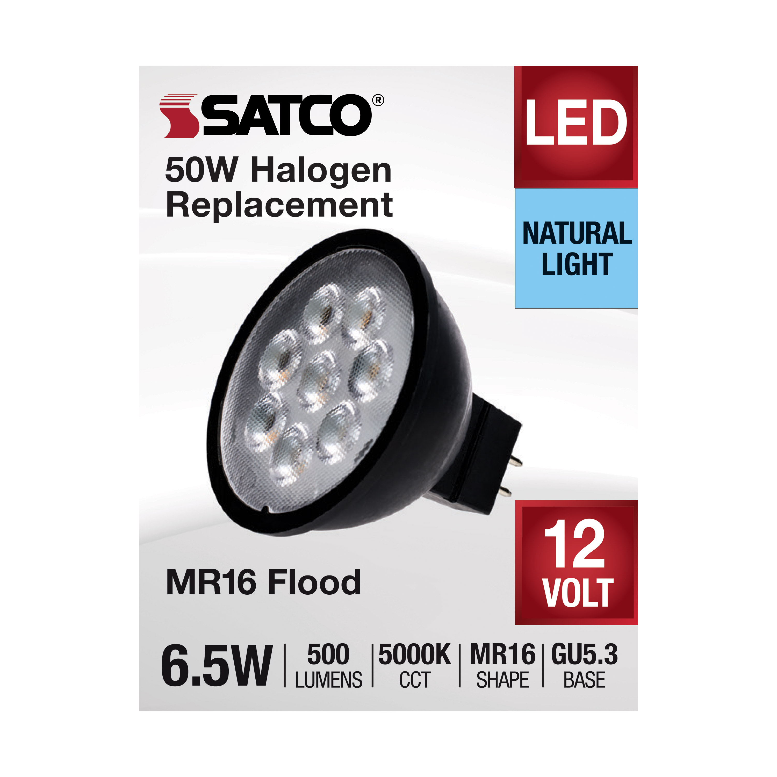 6.5MR16/LED/40'/850/12V/BLACK - S11399