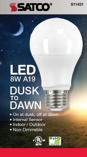 8A19/DUSK/DAWN/LED/27K - S11421