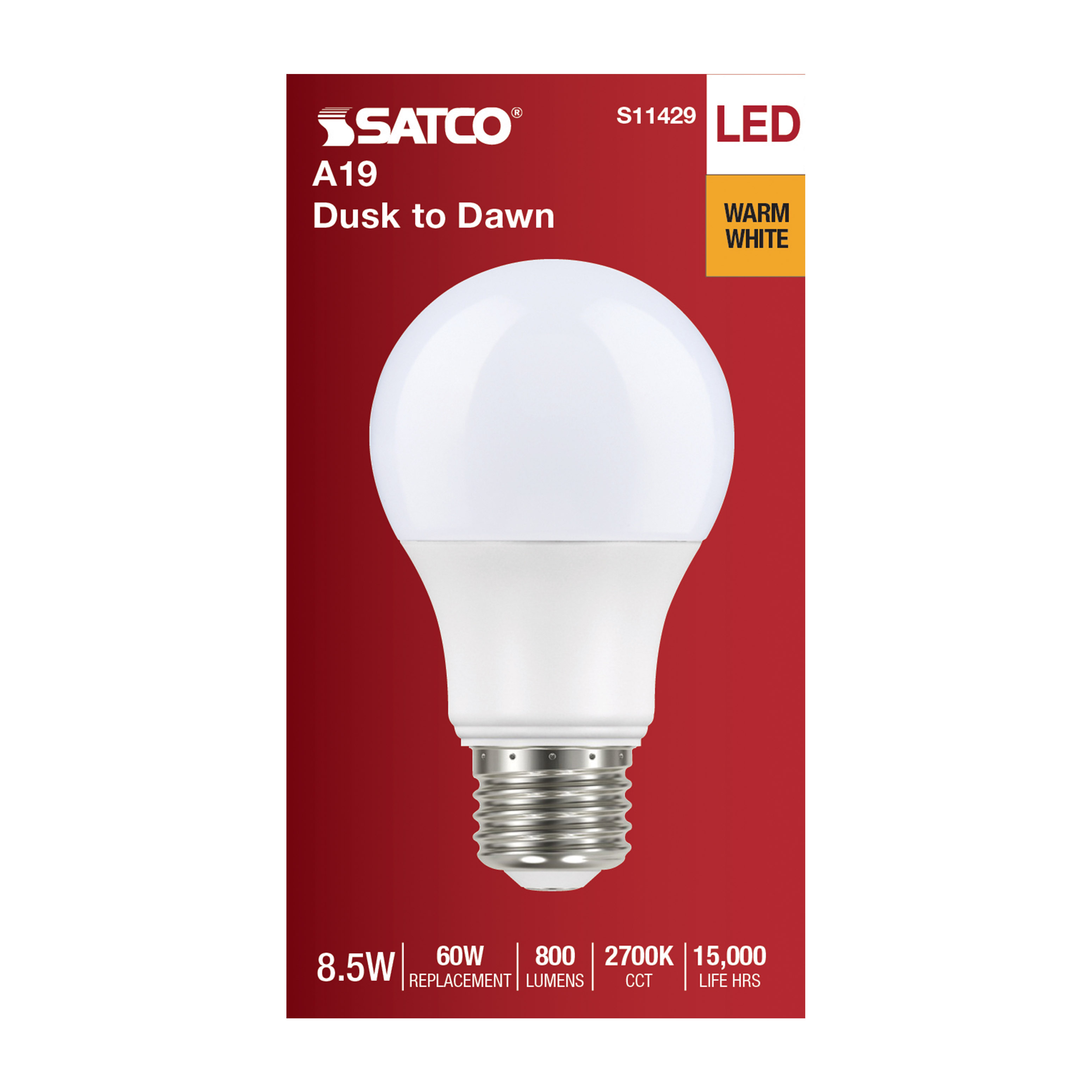 8.5A19/DUSK/DAWN/LED/927 - S11429