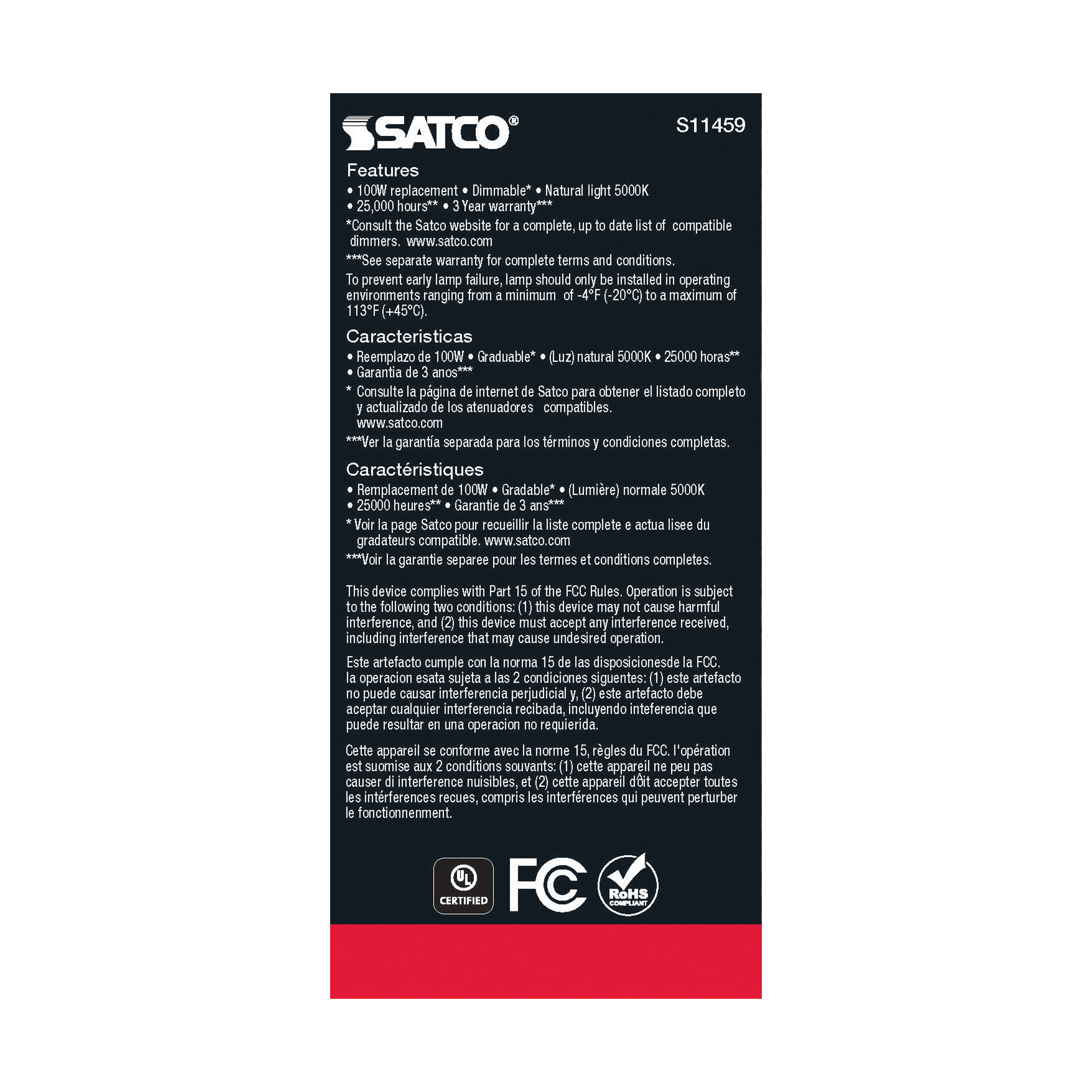 10.5A19/LED/850/AGRI/120V/D - S11459