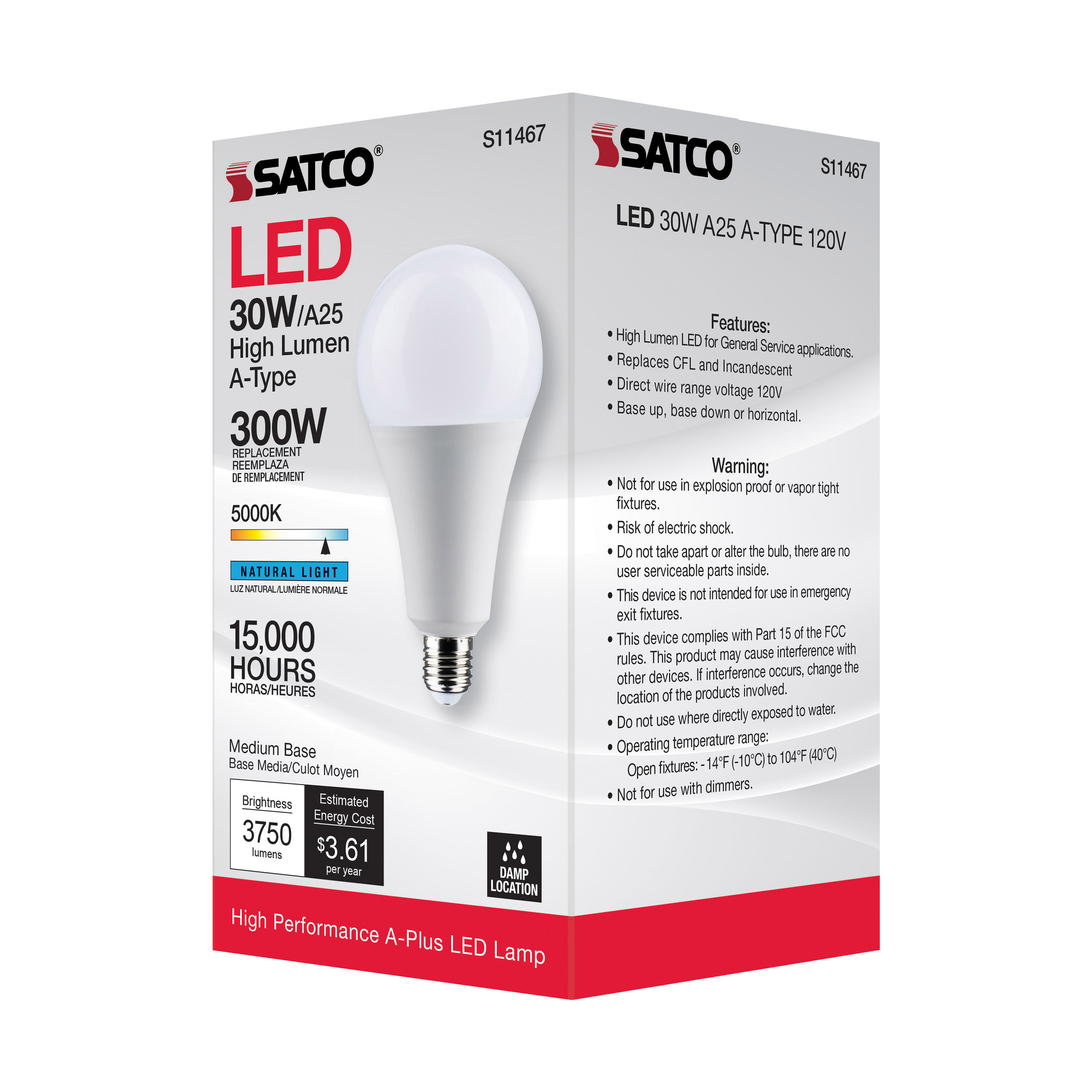 30A25/LED/850/120V/ND - S11467