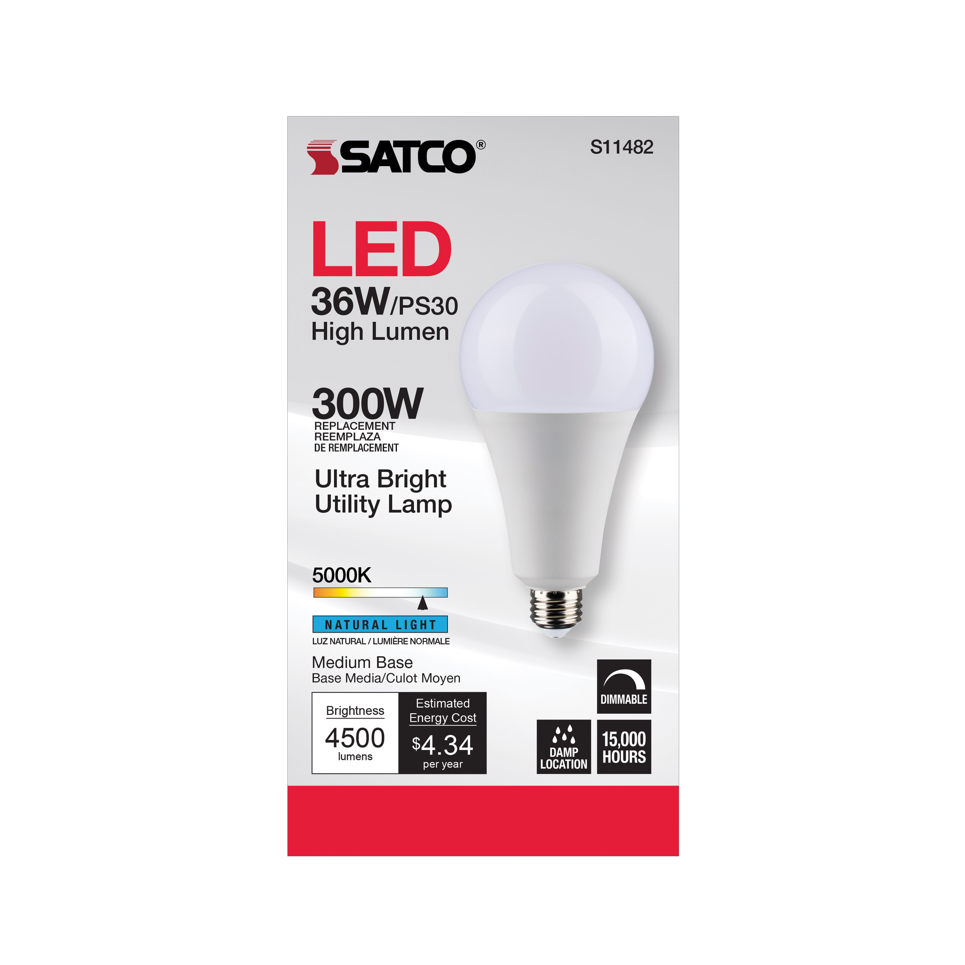 36PS30/LED/850/120V/DIM/E26 - S11482