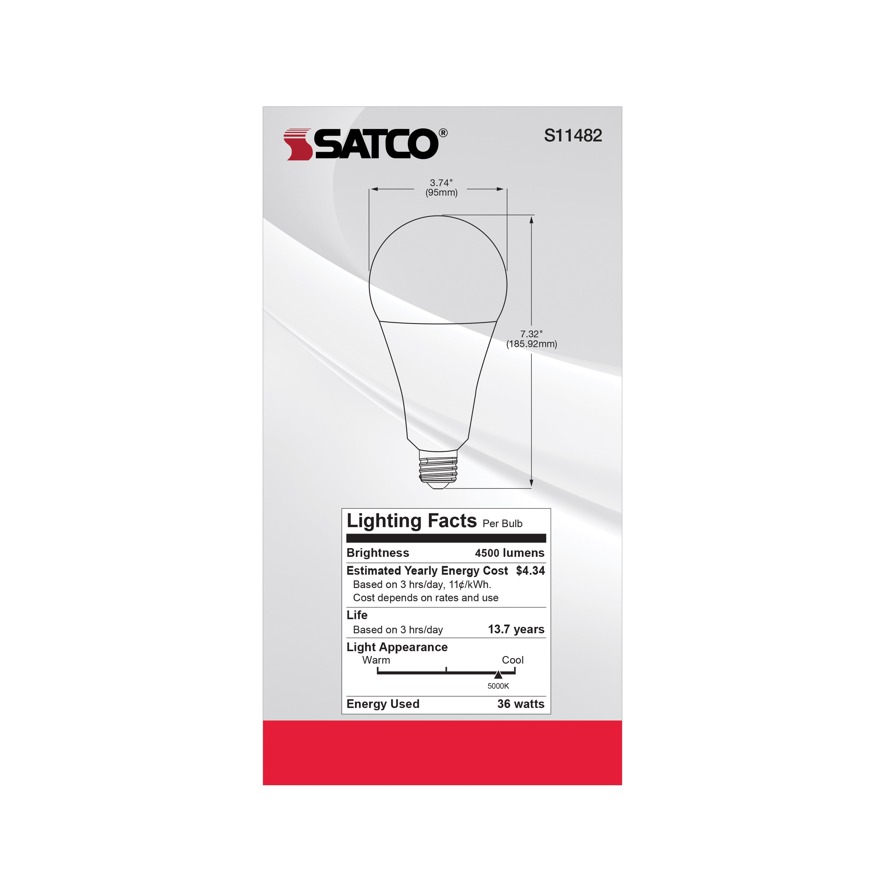 36PS30/LED/850/120V/DIM/E26 - S11482