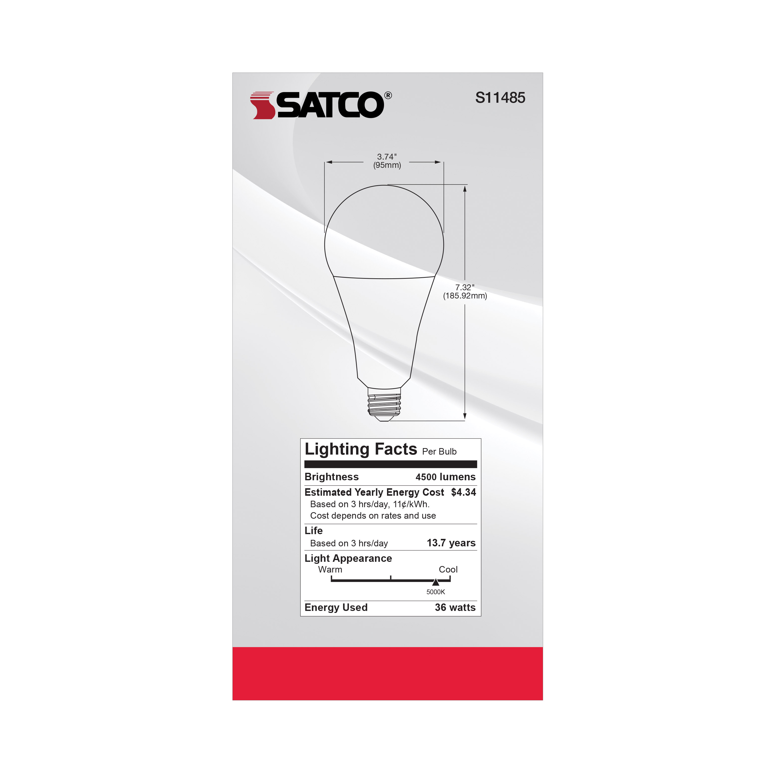 36PS30/LED/850/120V/DIM/E39 - S11485