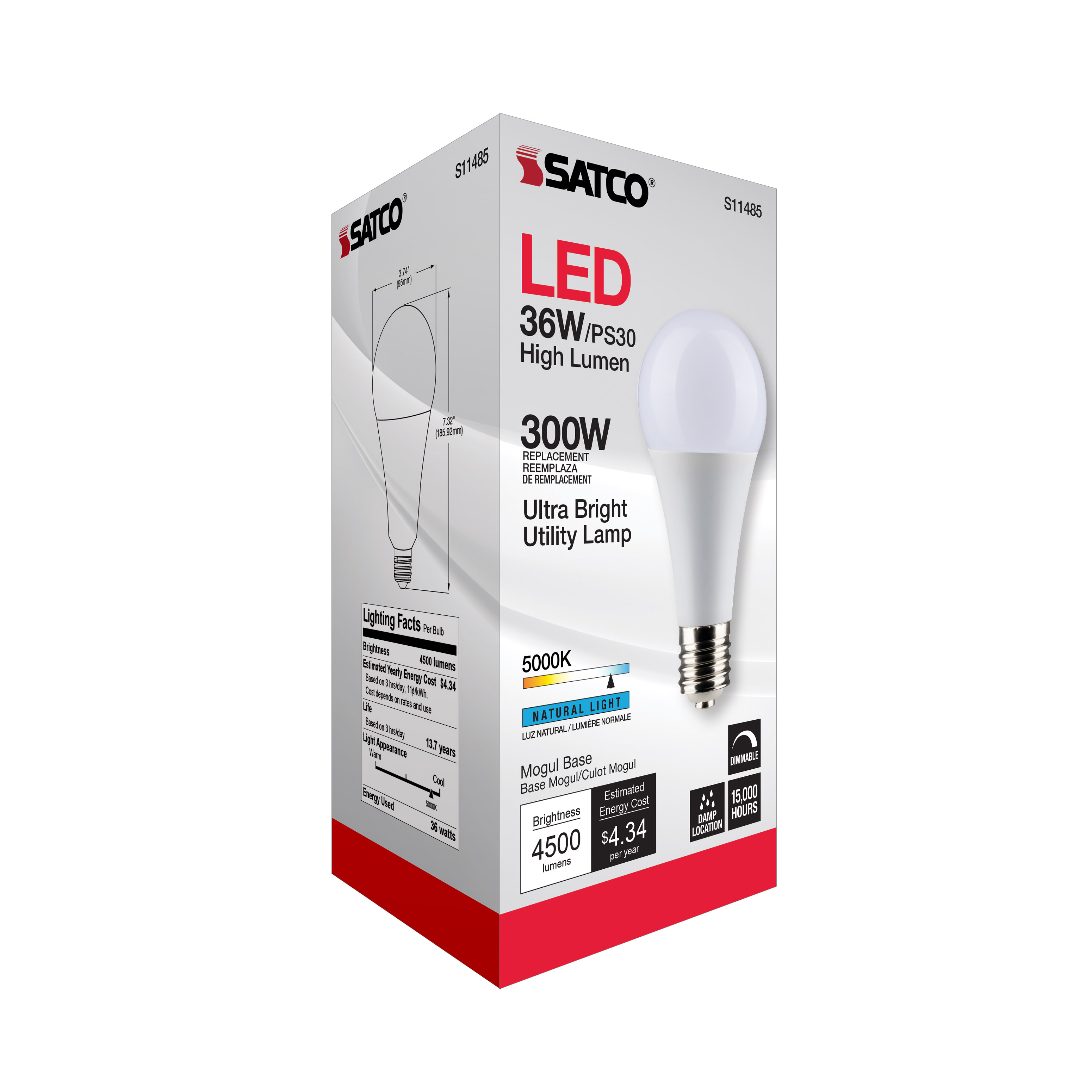 36PS30/LED/850/120V/DIM/E39 - S11485