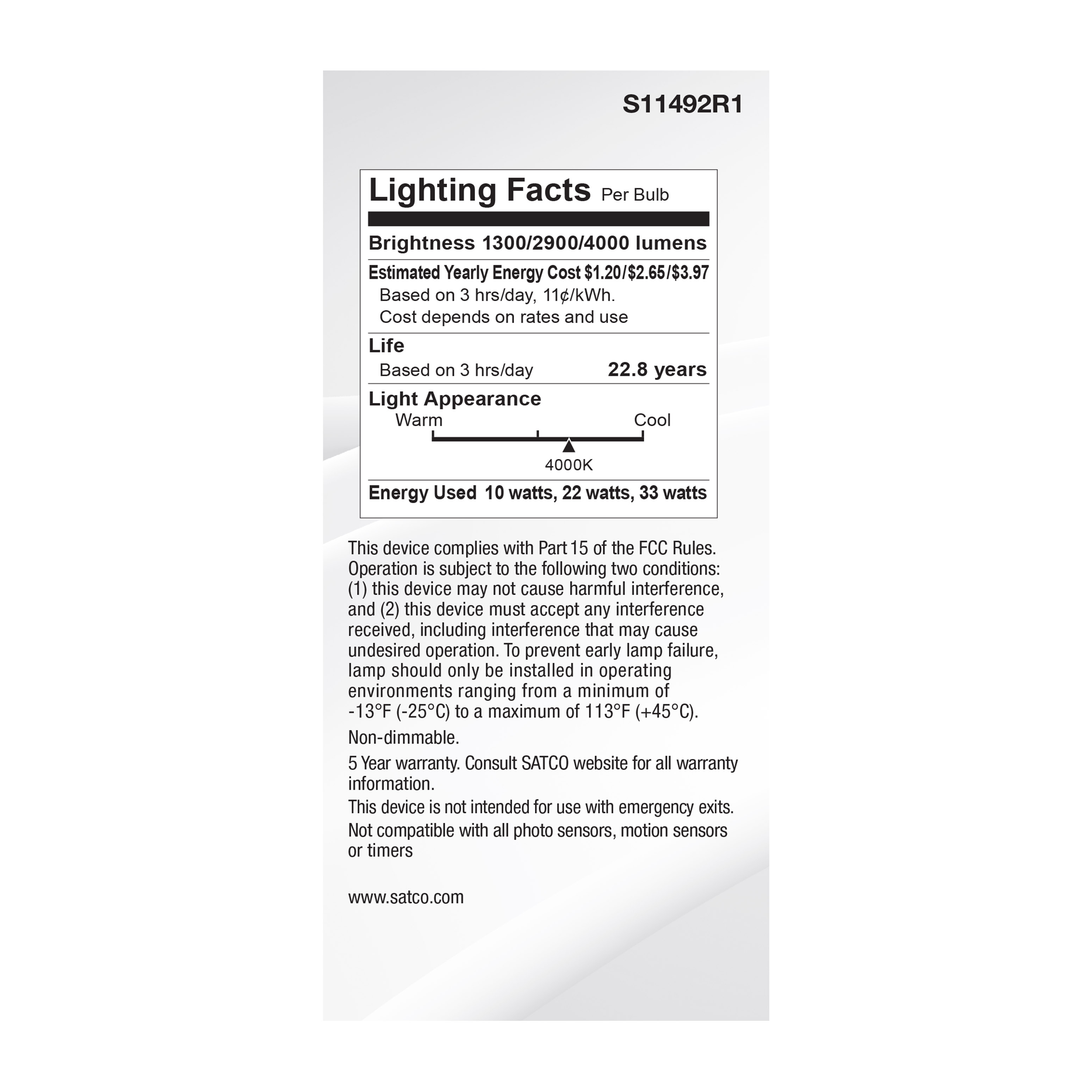 10/22/33PS25/3WAY/LED/840/E39D - S11492R1