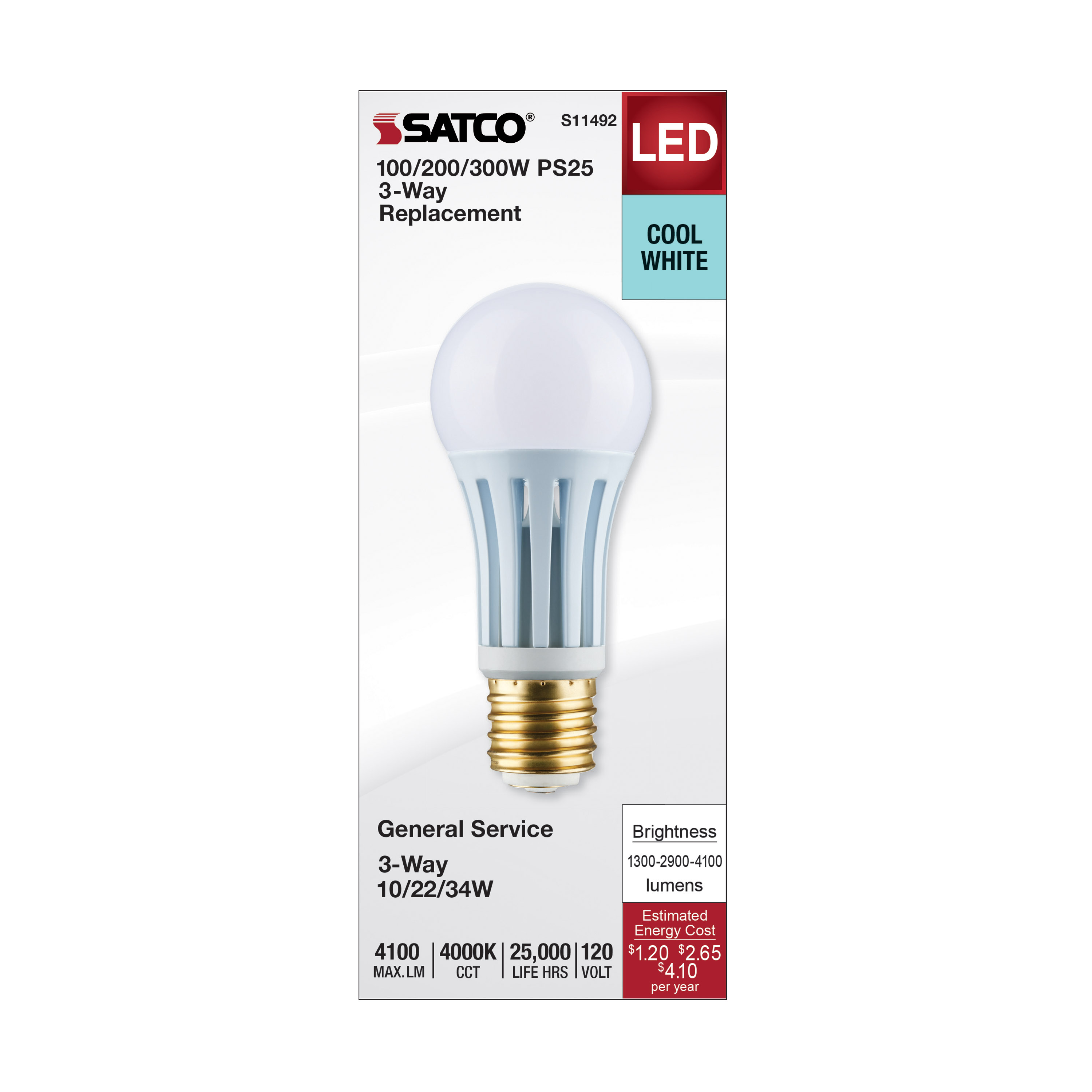 10/22/34PS25/3WAY/LED/840/E39D - S11492