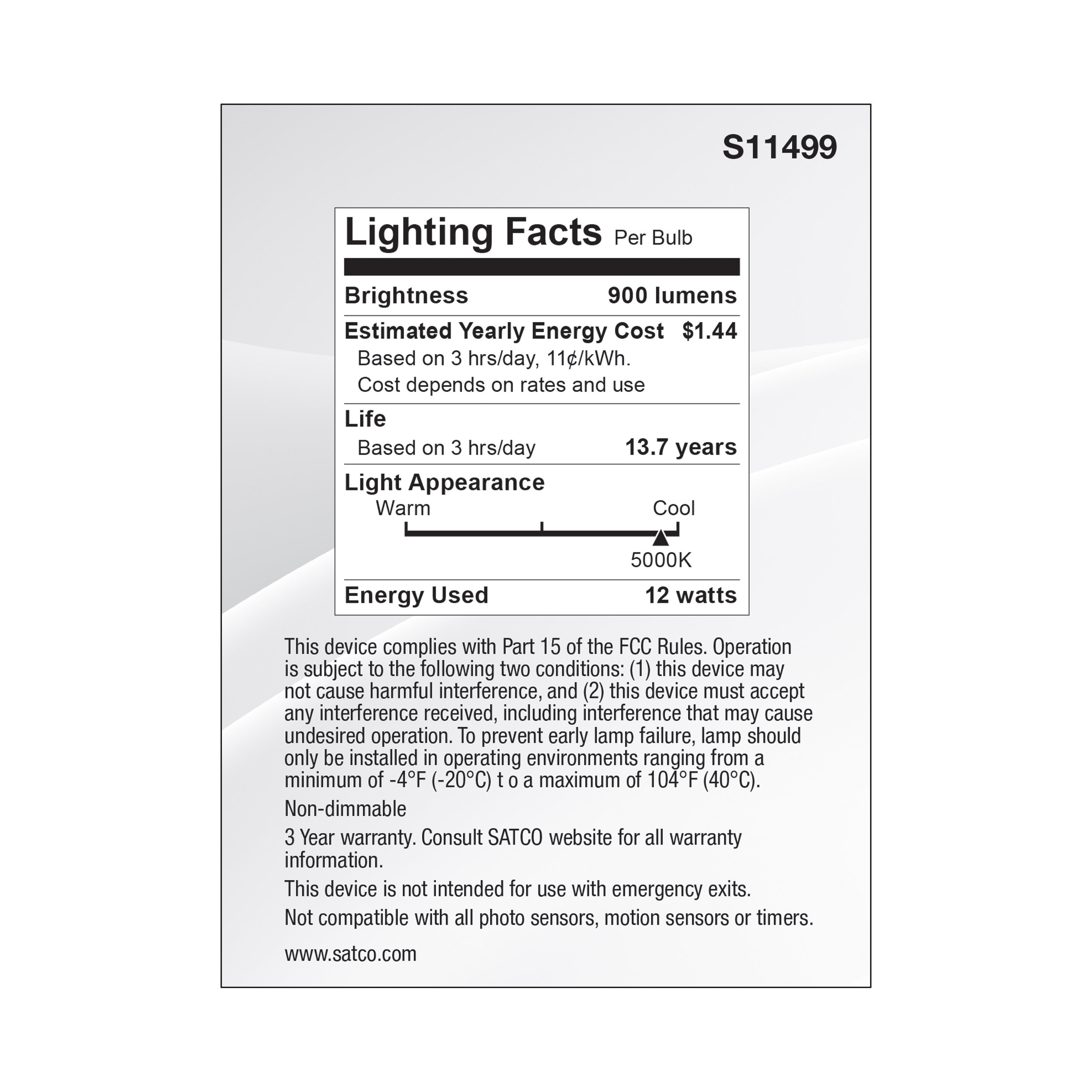 12PAR30L/LED/35'/950/120-277V - S11499