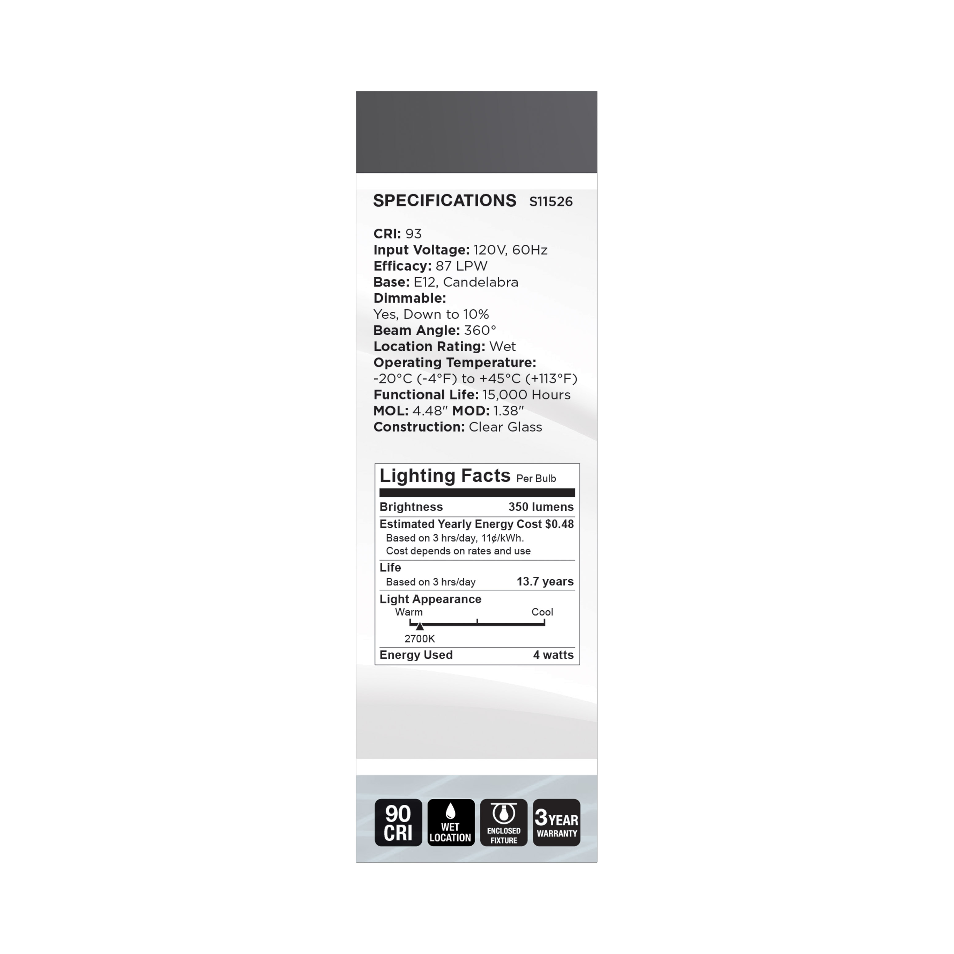 4CA11/CL/LED-GF/COIL/927/120V - S11526