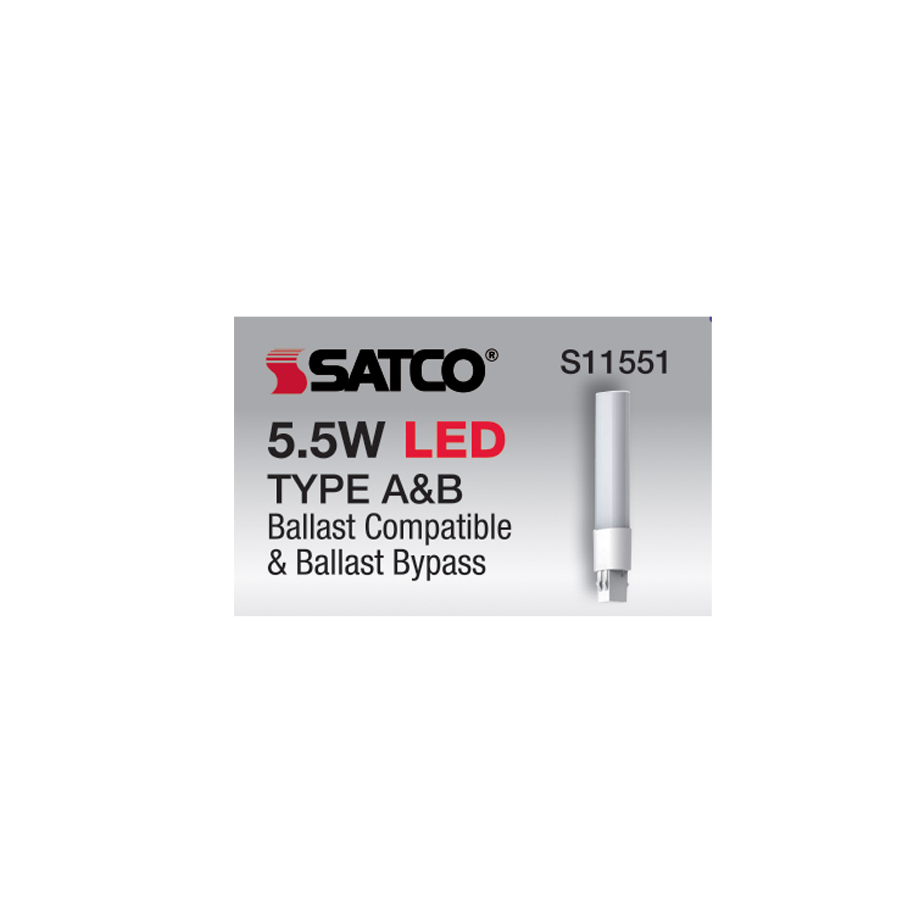 5.5W/LED/CFL/830/2P/DUAL - S11551