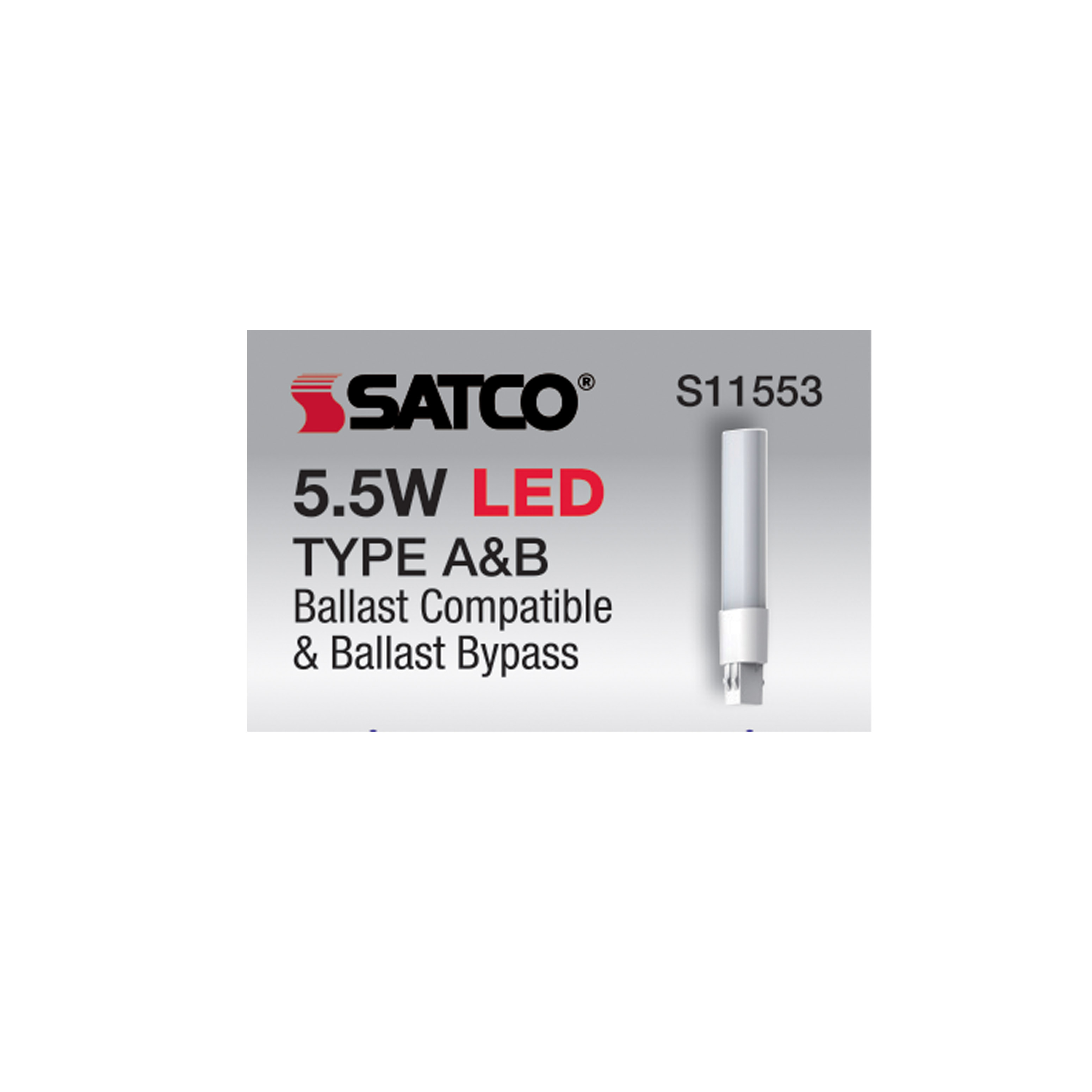 5.5W/LED/CFL/840/2P/DUAL - S11553