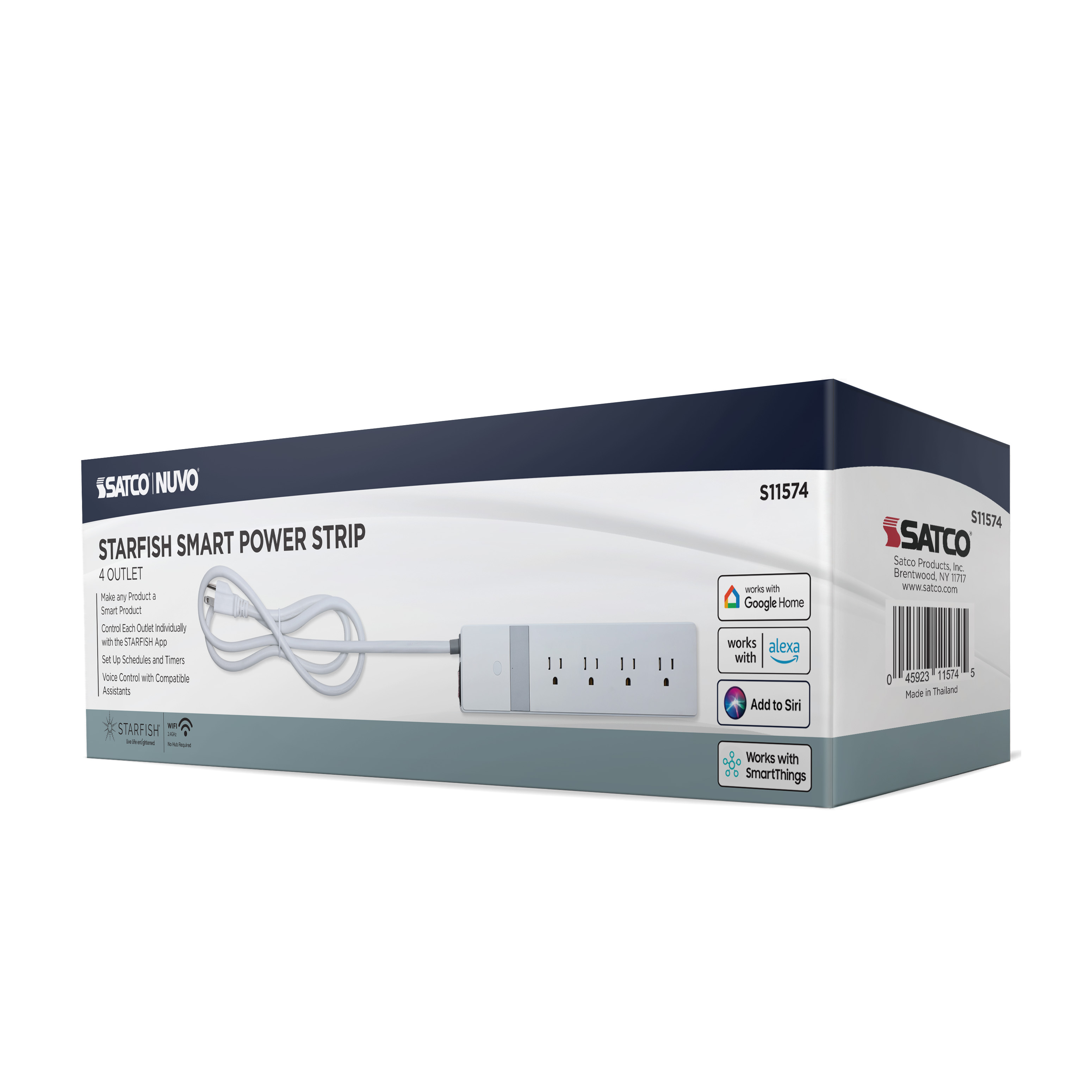 4 OUTLET POWER STRIP/SF - S11574