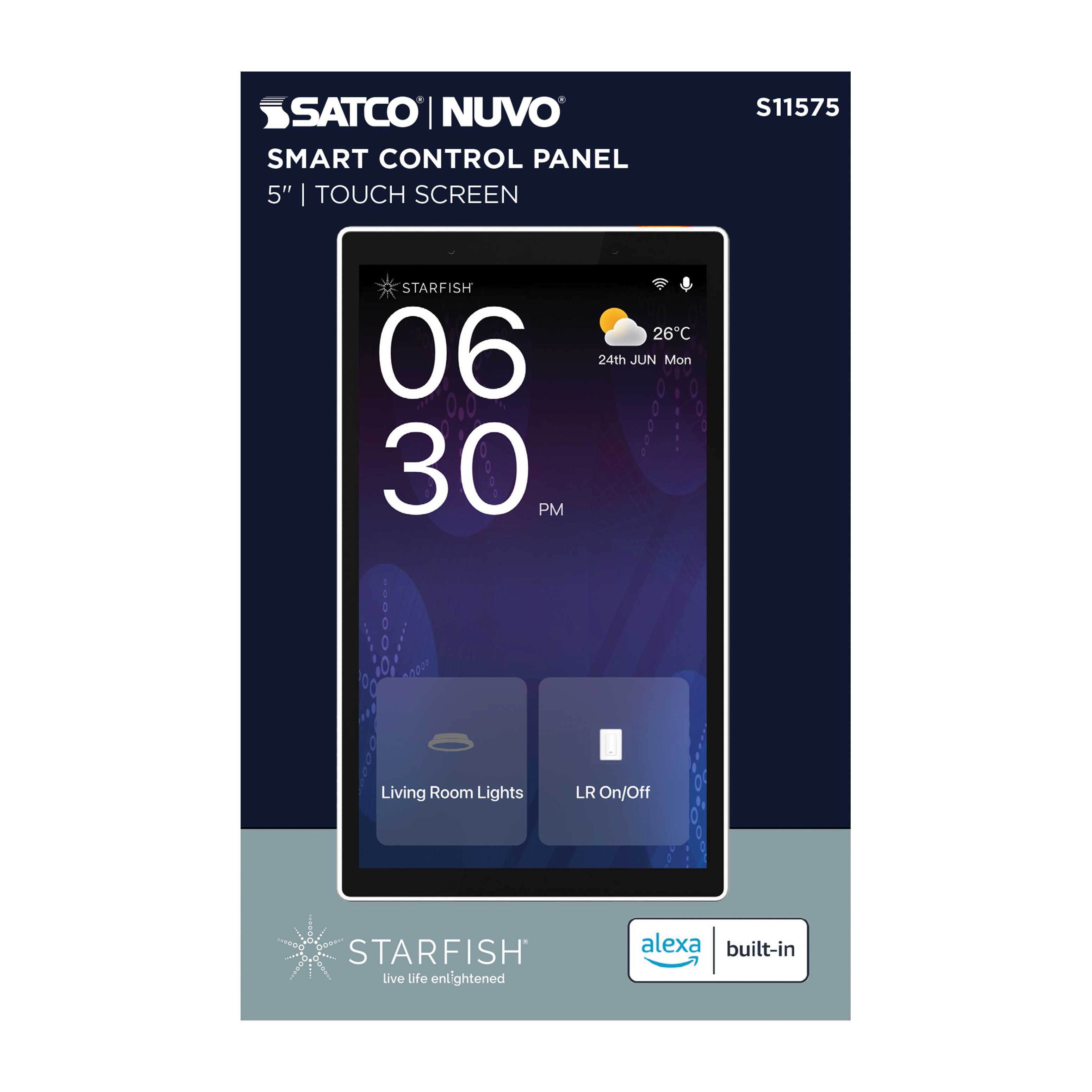 STARFISH 5" CONTROL PANEL - S11575