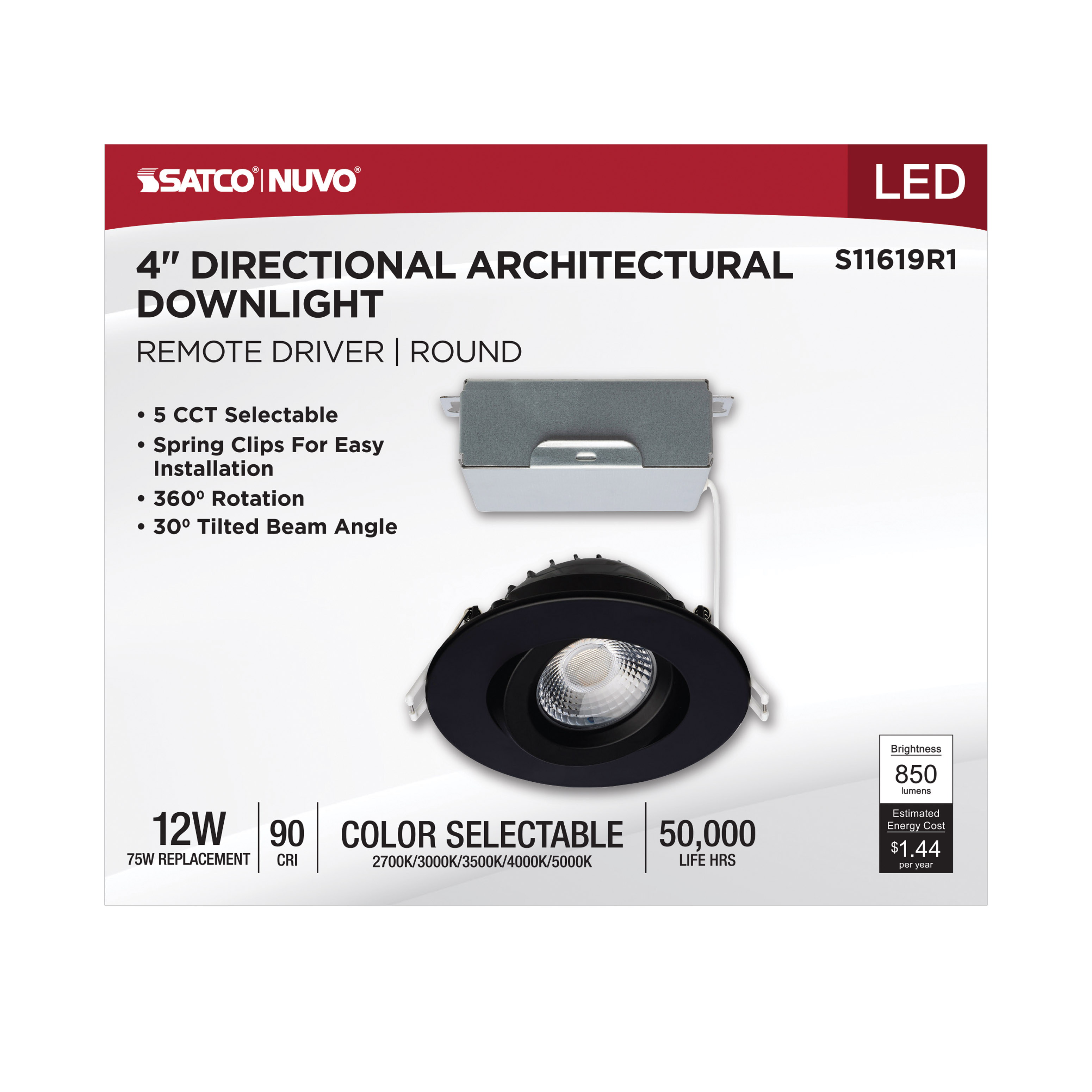 12W/DW/GBL/4/CCT/RND/RD/BK - S11619R1