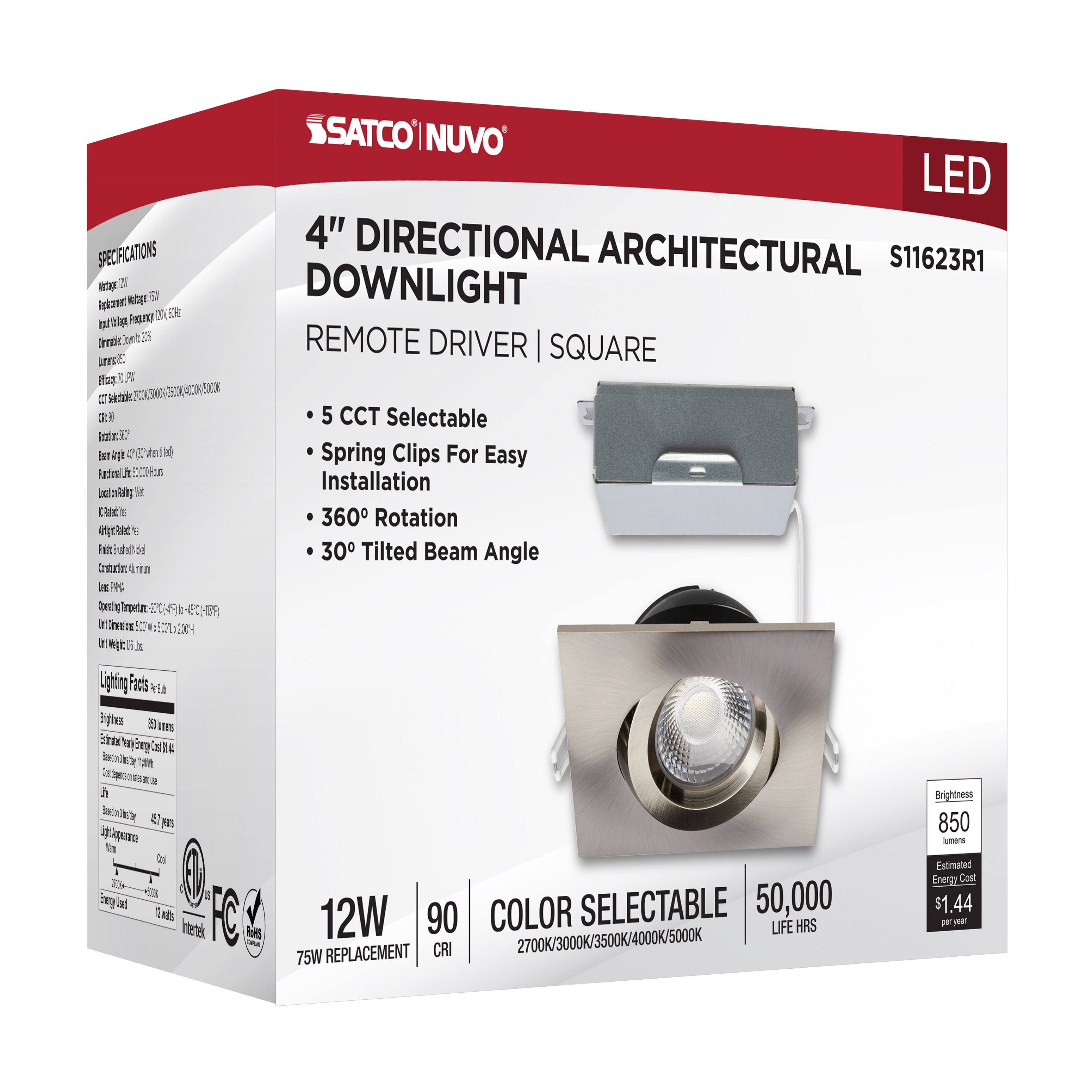 12W/DW/GBL/4/CCT/SQ/RD/BN - S11623R1