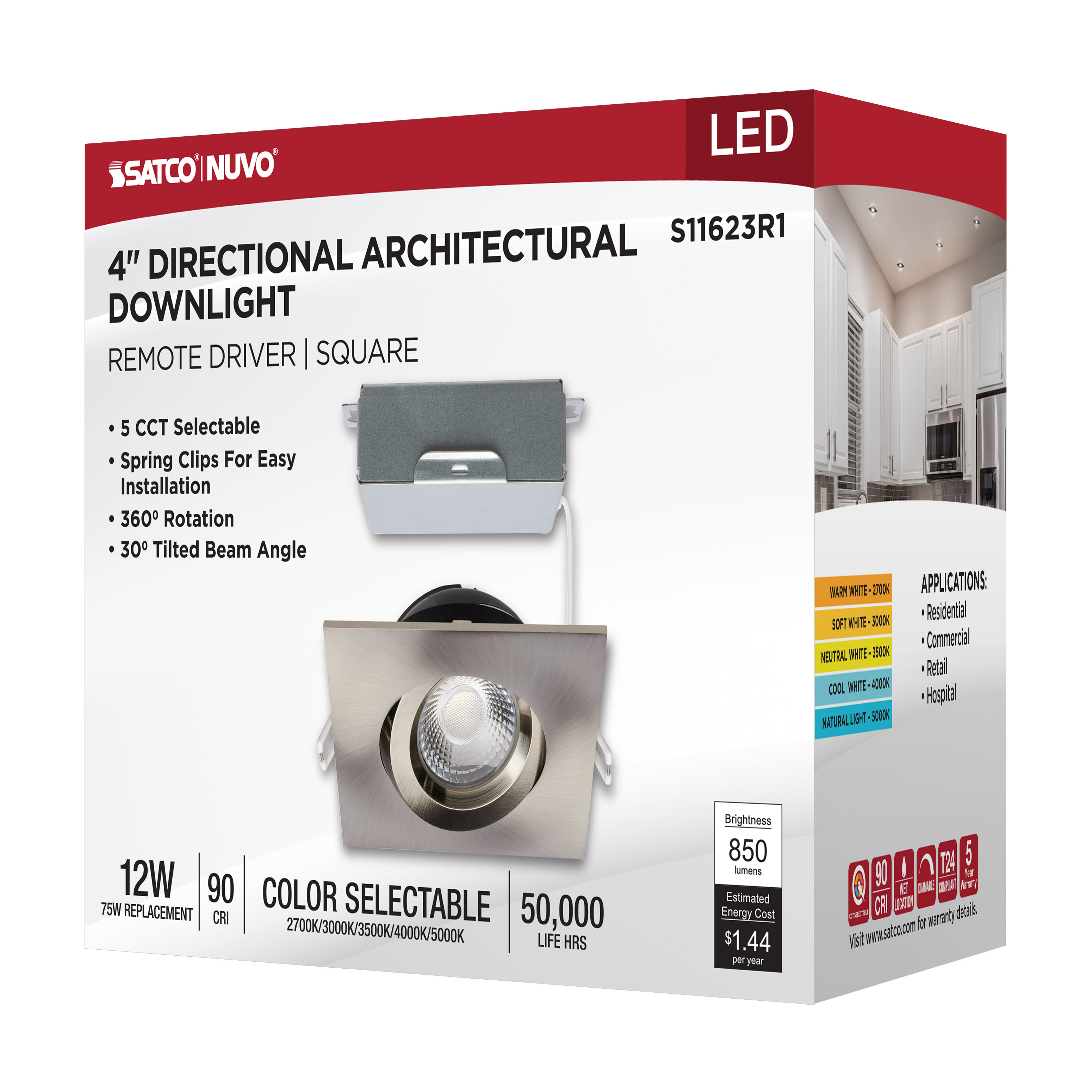 12W/DW/GBL/4/CCT/SQ/RD/BN - S11623R1