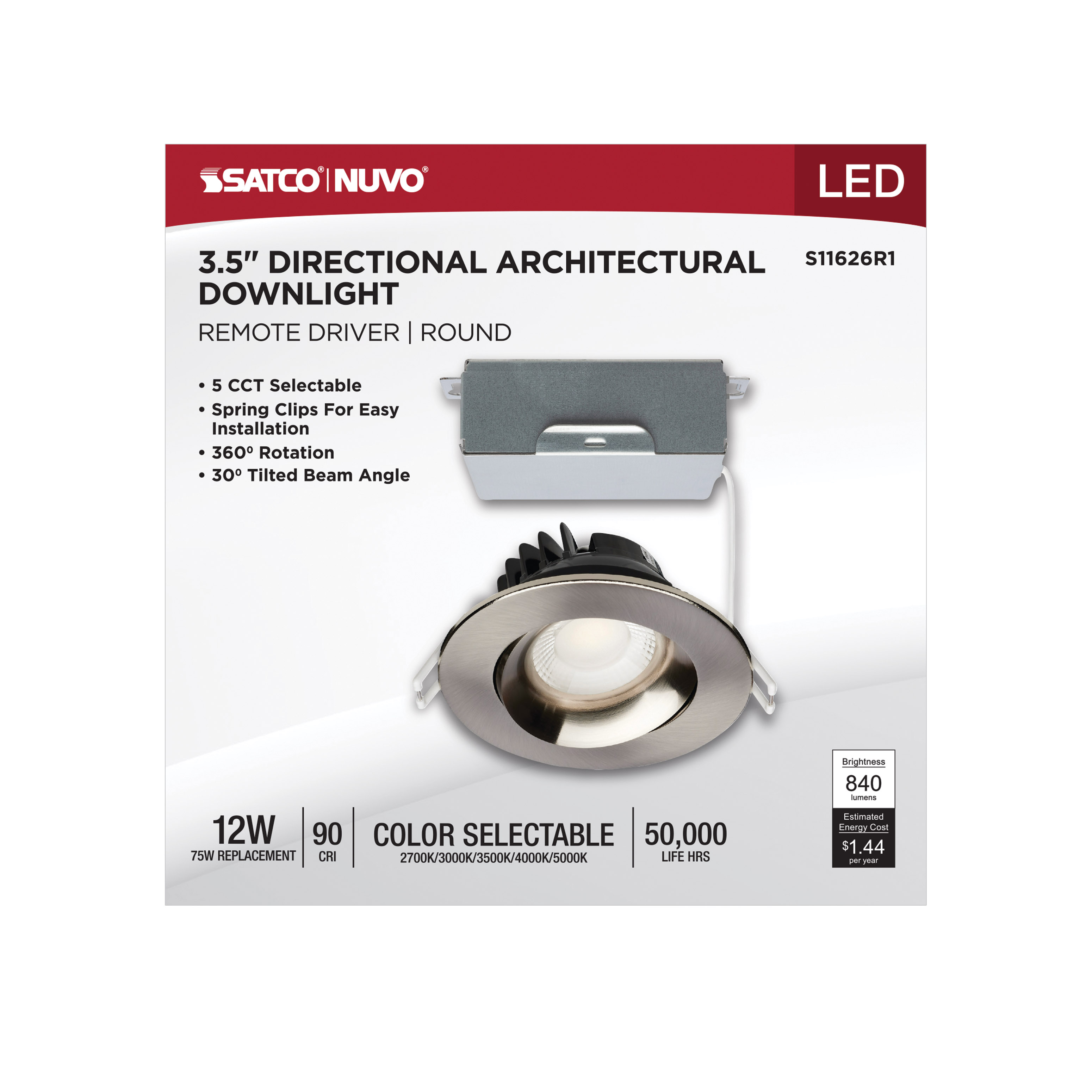 12W/DW/GBL/3.5/CCT/RND/RD/BN - S11626R1