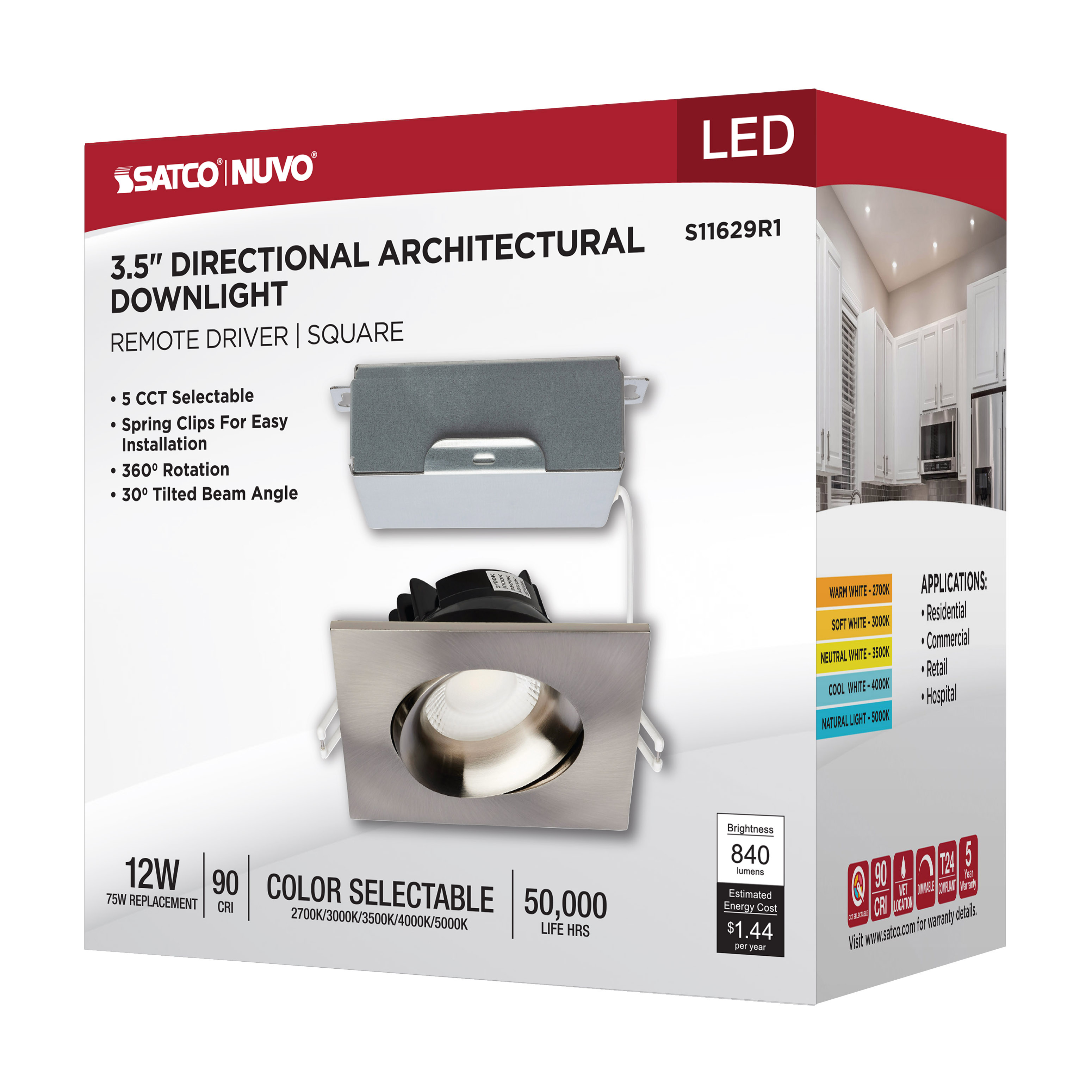 12W/DW/GBL/3.5/CCT/SQ/RD/BN - S11629R1