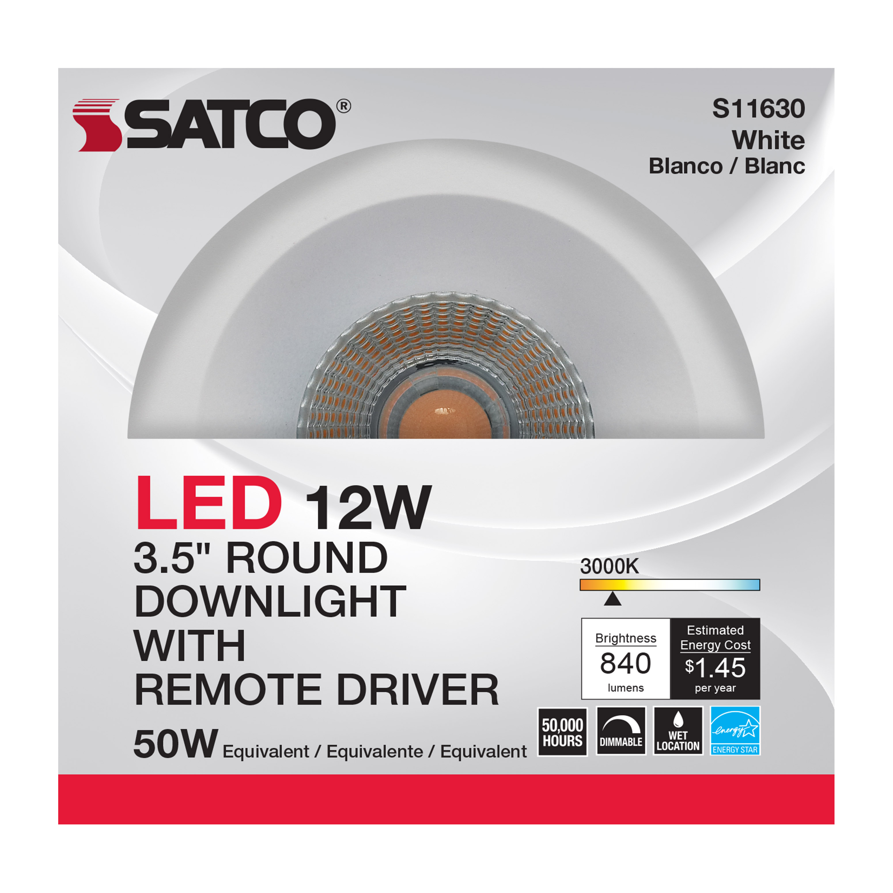 12WLED/DW/DNL3/930/RND/RD/WH - S11630