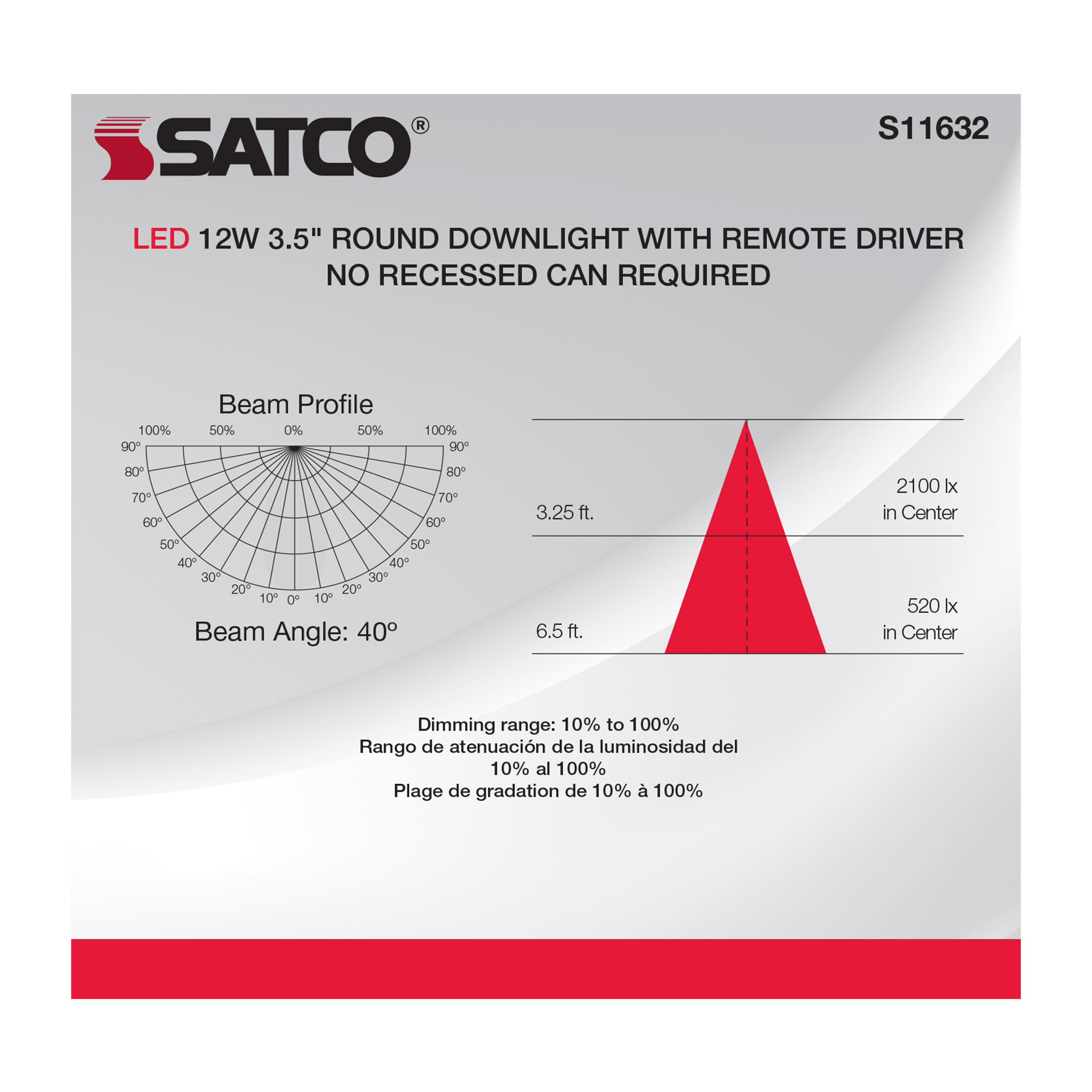 12WLED/DW/DNL3/930/RND/RD/BN - S11632