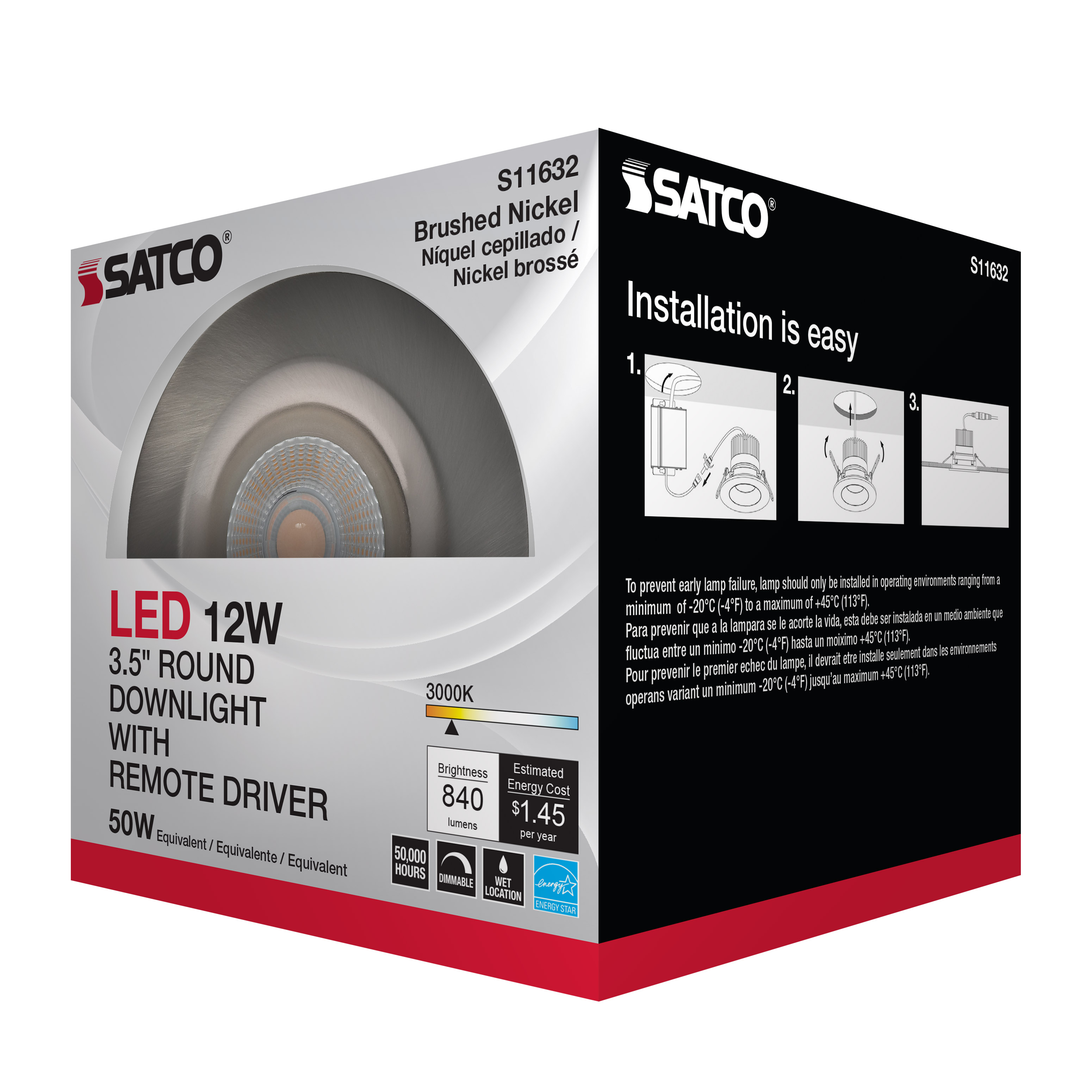 12WLED/DW/DNL3/930/RND/RD/BN - S11632