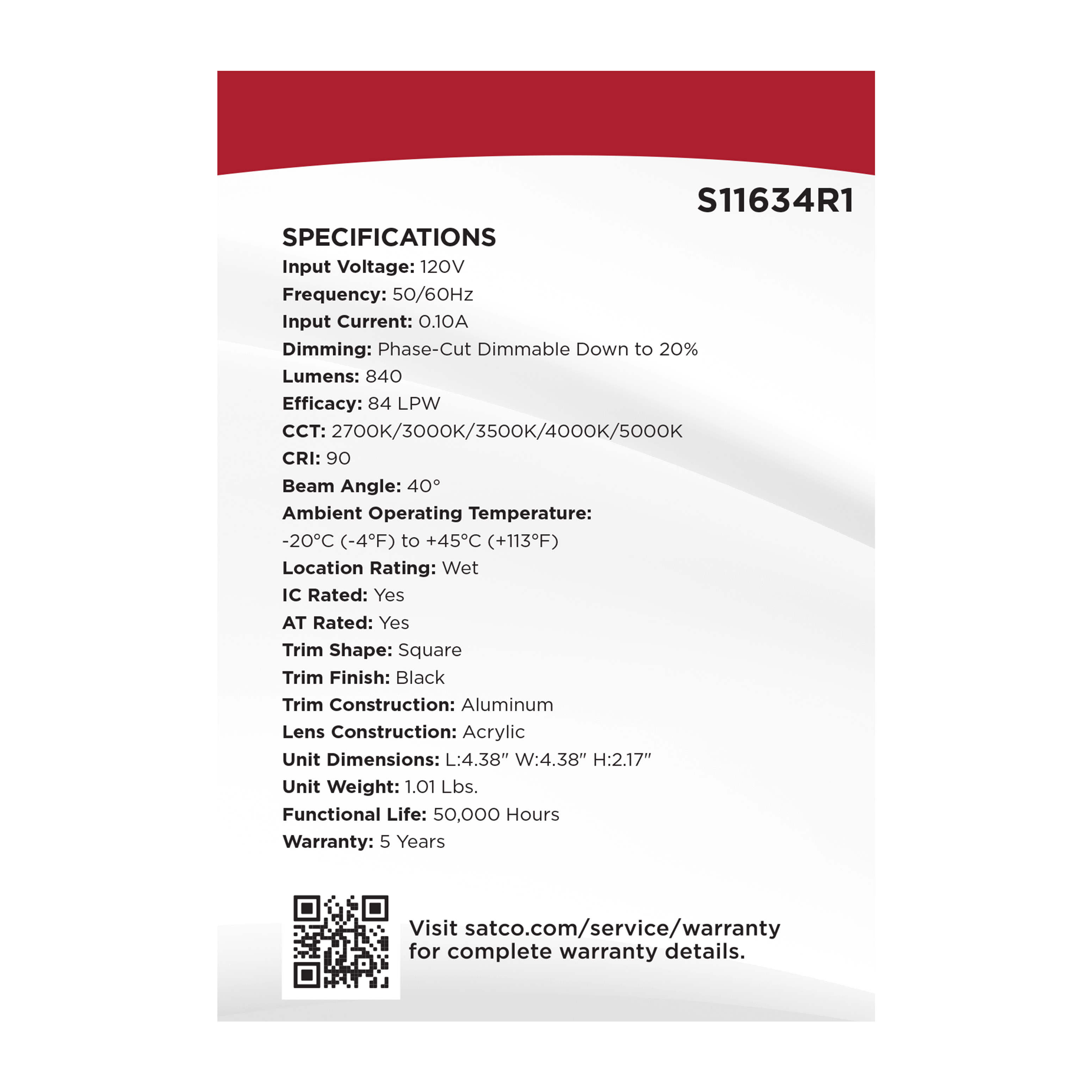 10W/DW/DNL3/CCT/SQ/RD/BK - S11634R1