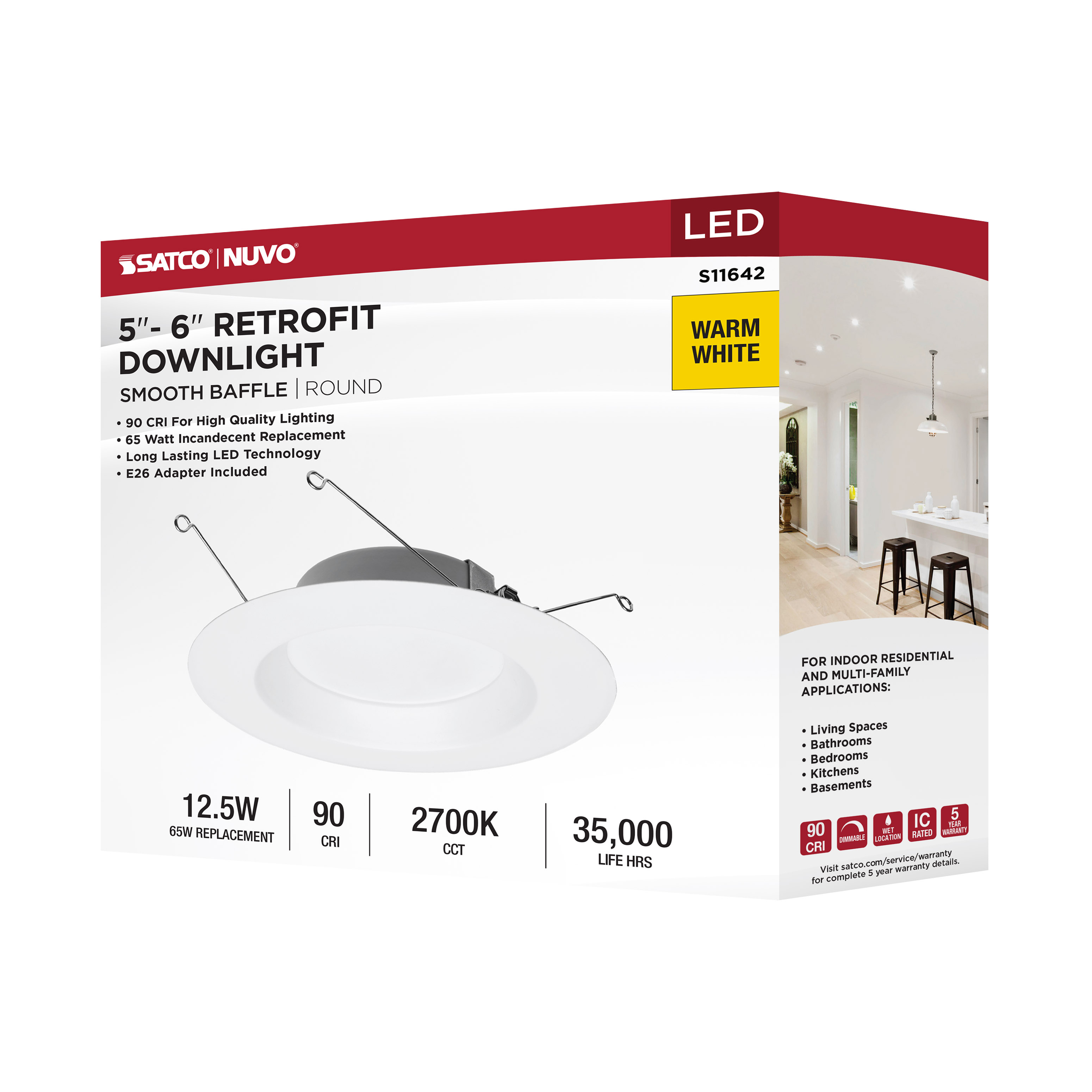 12.5WLED/RDL/5-6/927/120V - S11642