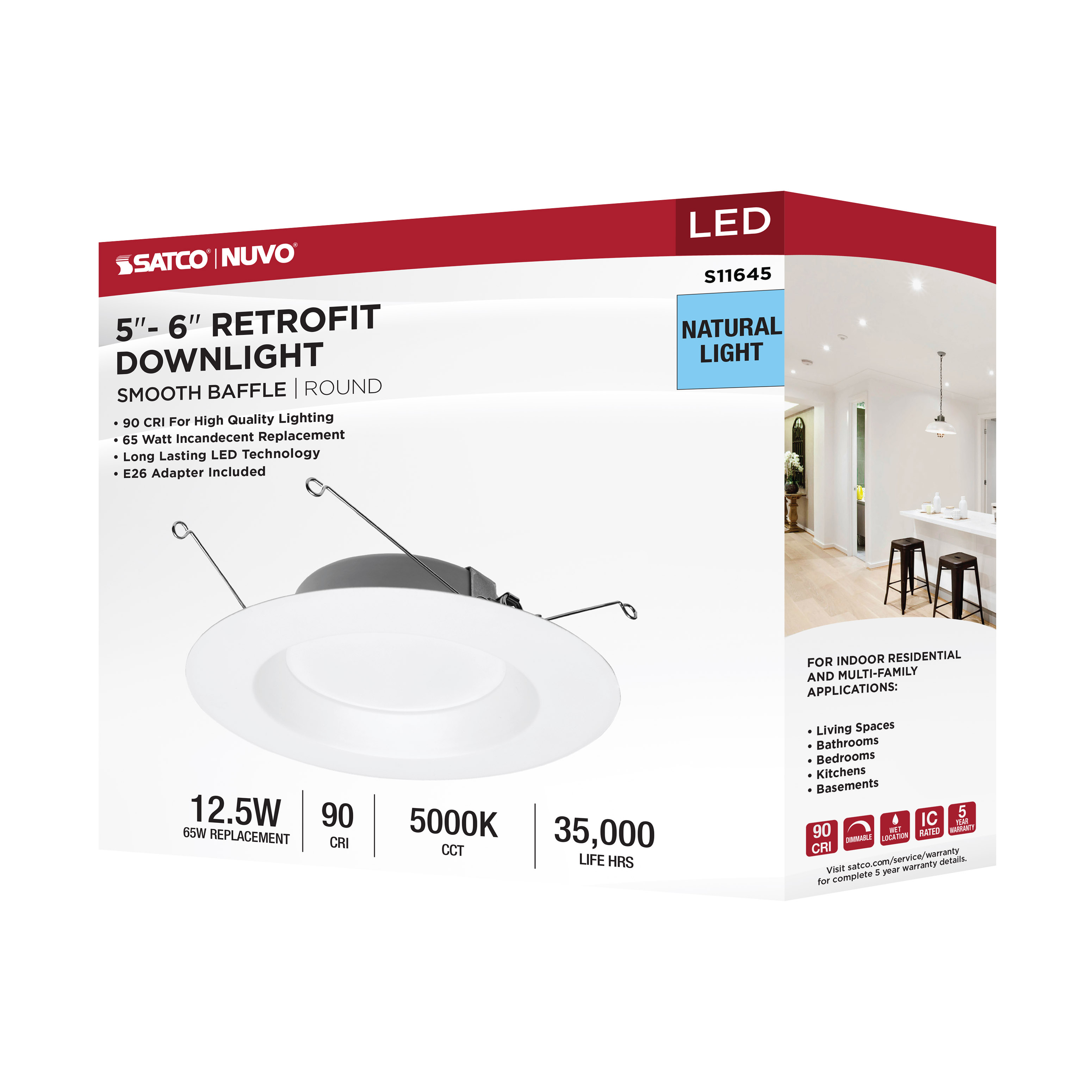 12.5WLED/RDL/5-6/950/120V - S11645