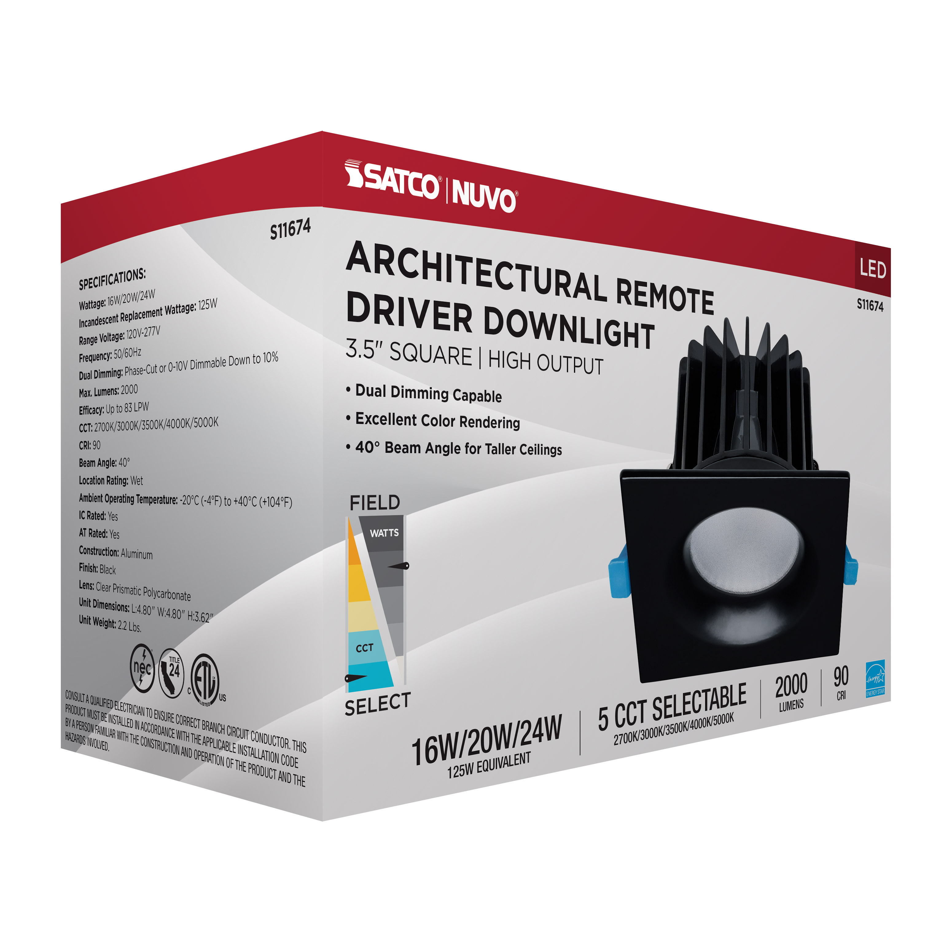 24WLED/DW/DNL3/FS/SQ/DD/BK - S11674