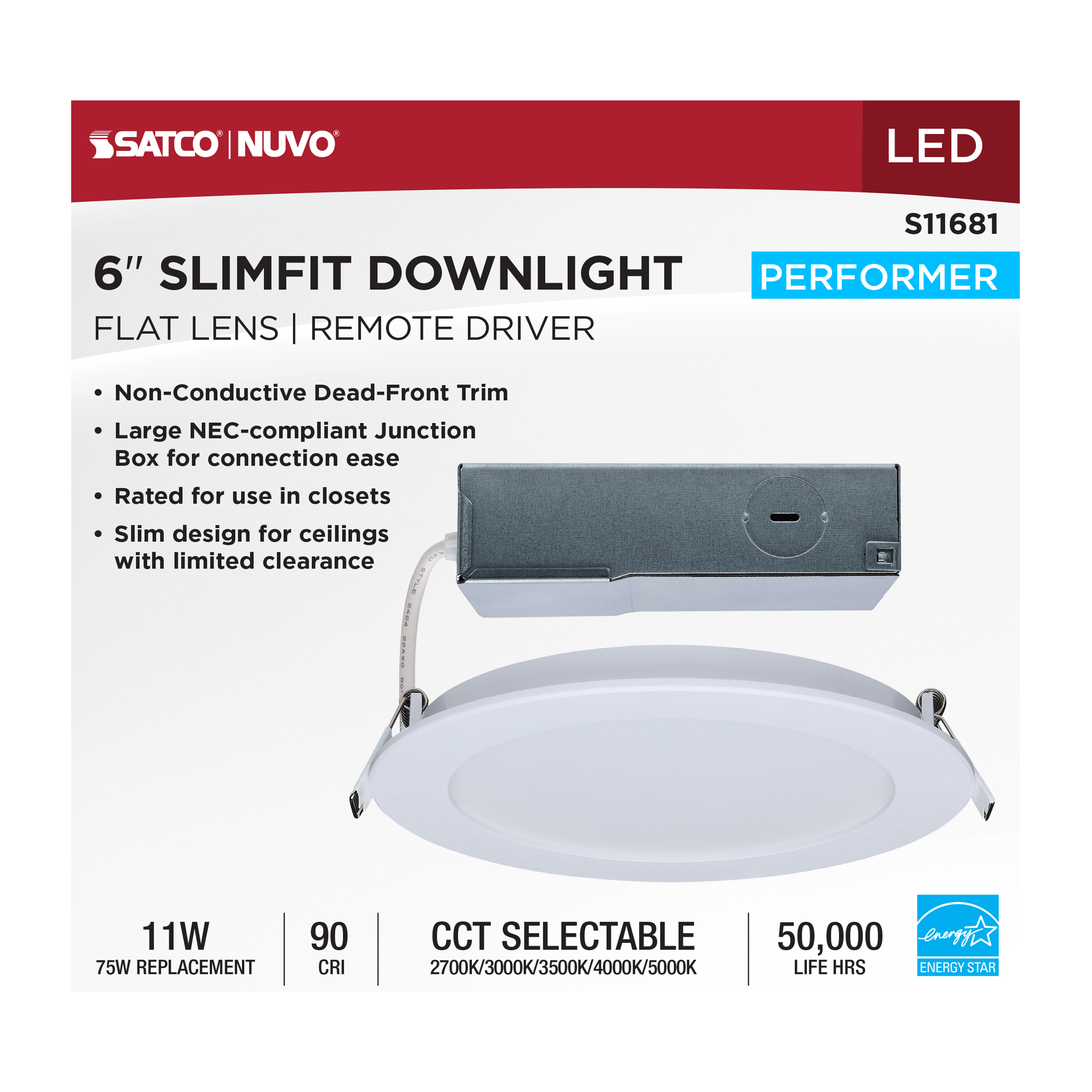 11WLED/DW/6/CCT/RND/FL/RD - S11681