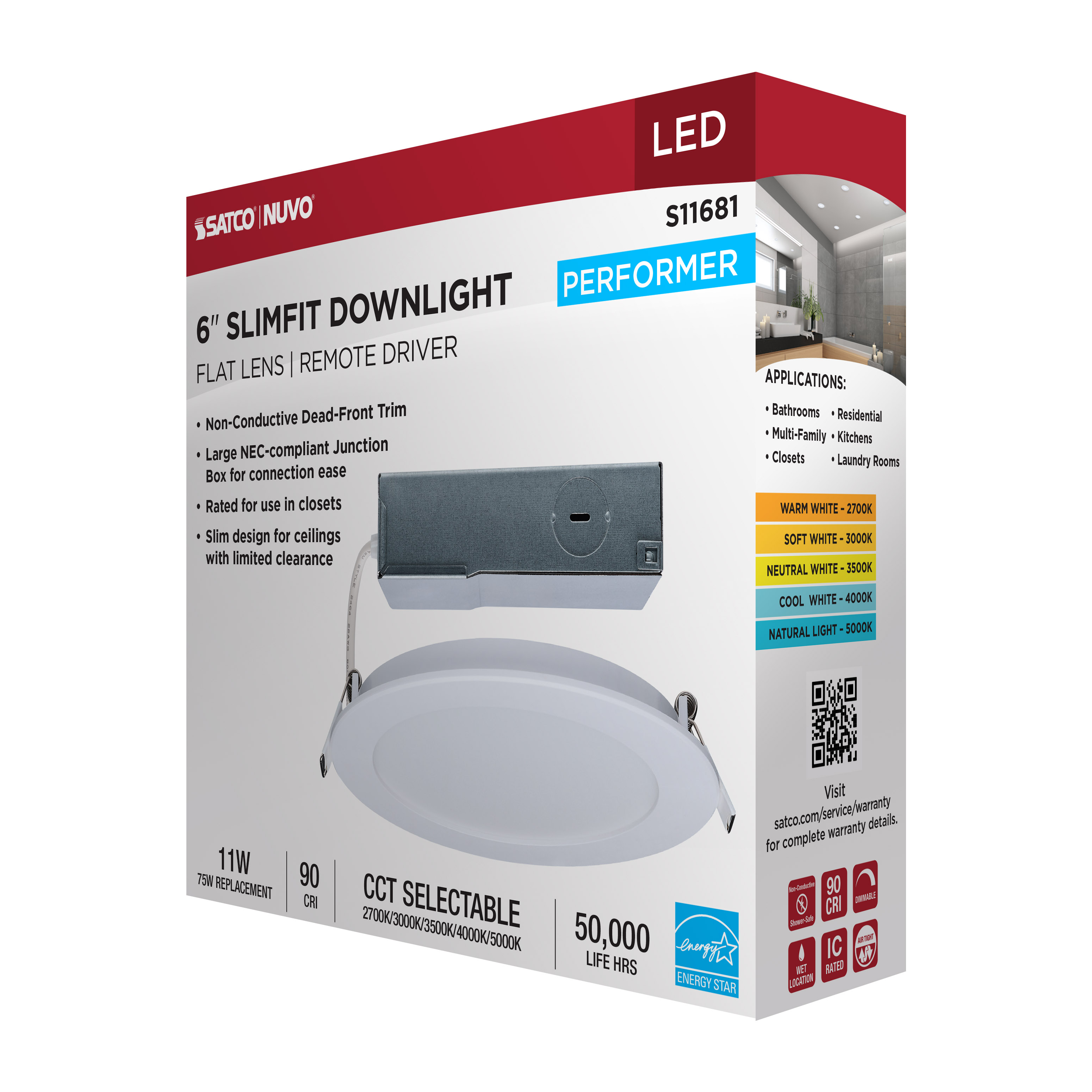 11WLED/DW/6/CCT/RND/FL/RD - S11681