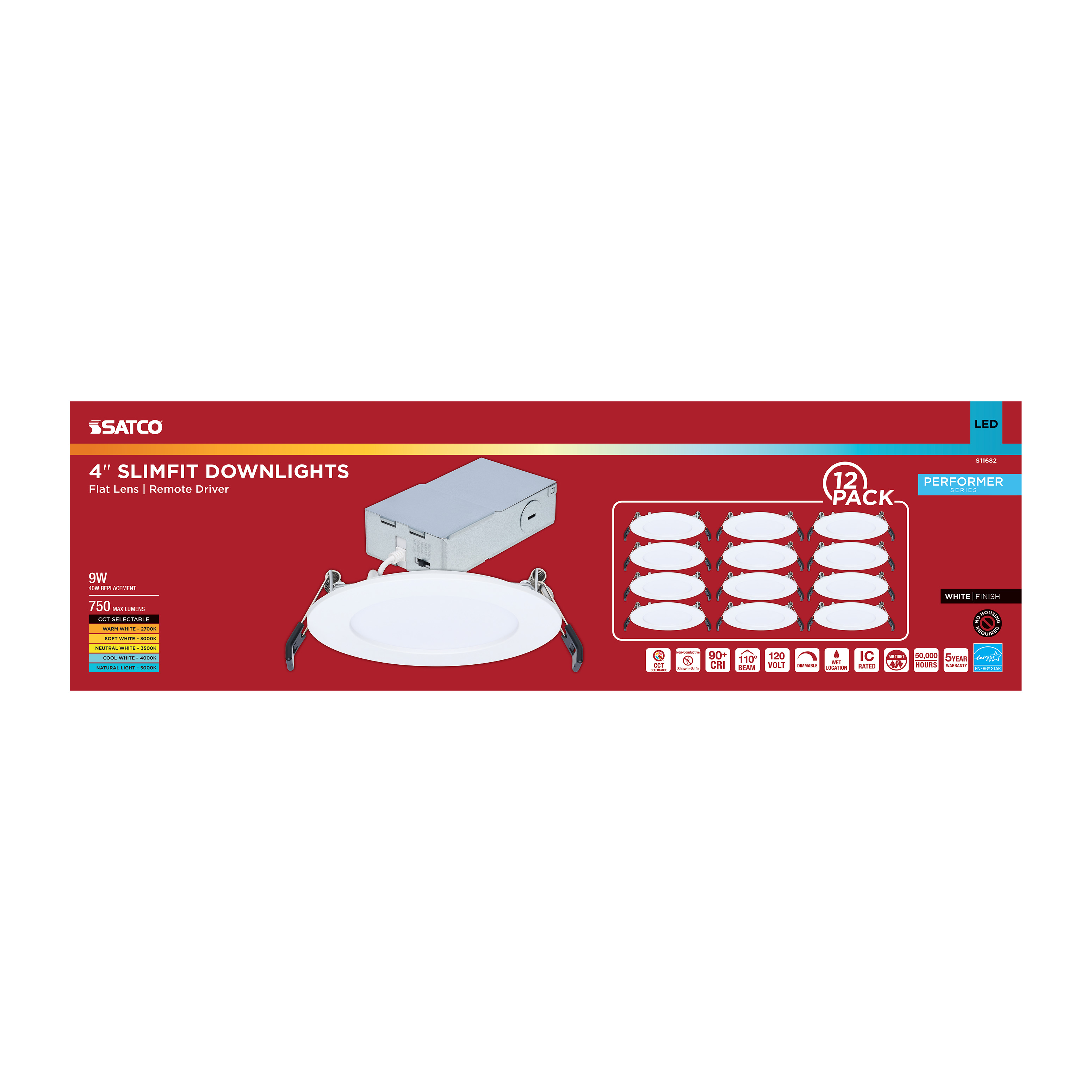9W/DL/4/RND/CCT/WH/12PK - S11682