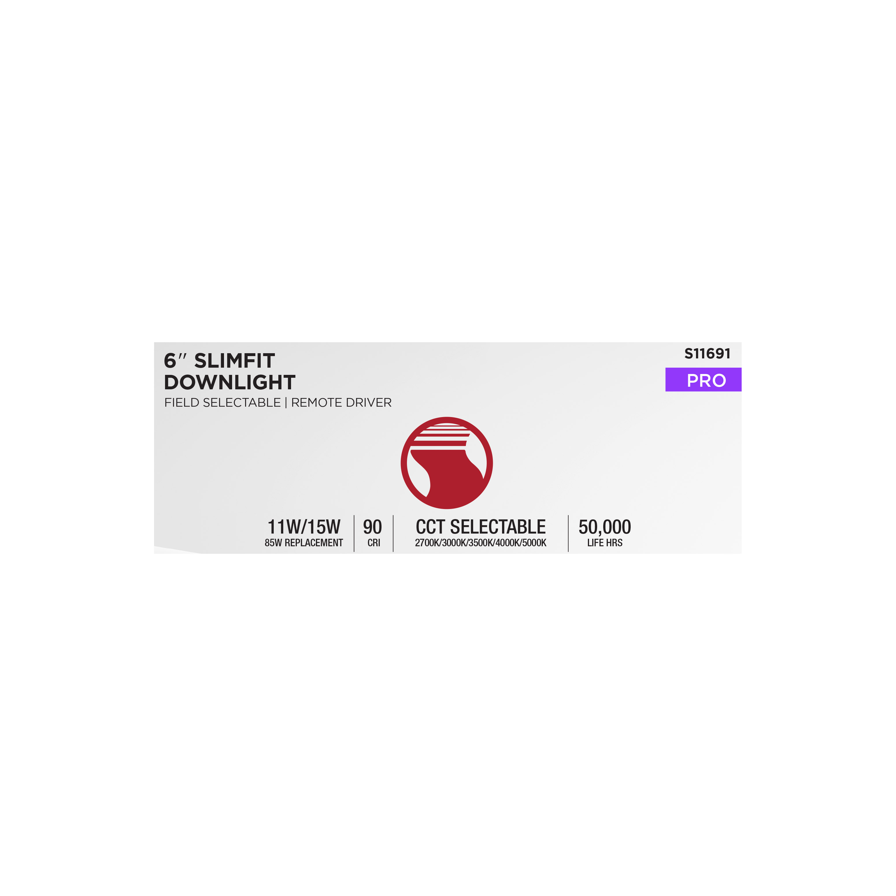 15WLED/DW/6/FS/RND/FL/DD - S11691