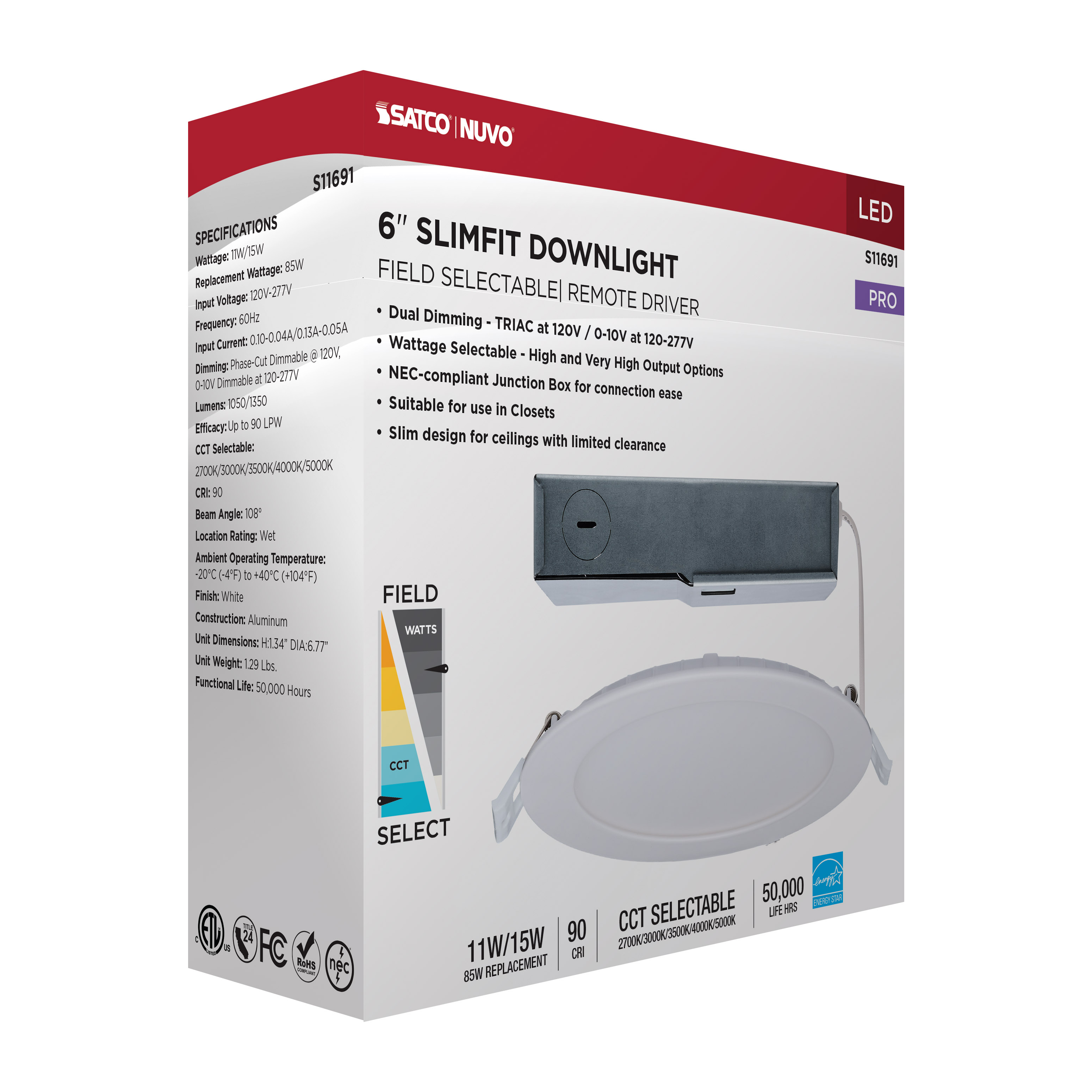 15WLED/DW/6/FS/RND/FL/DD - S11691