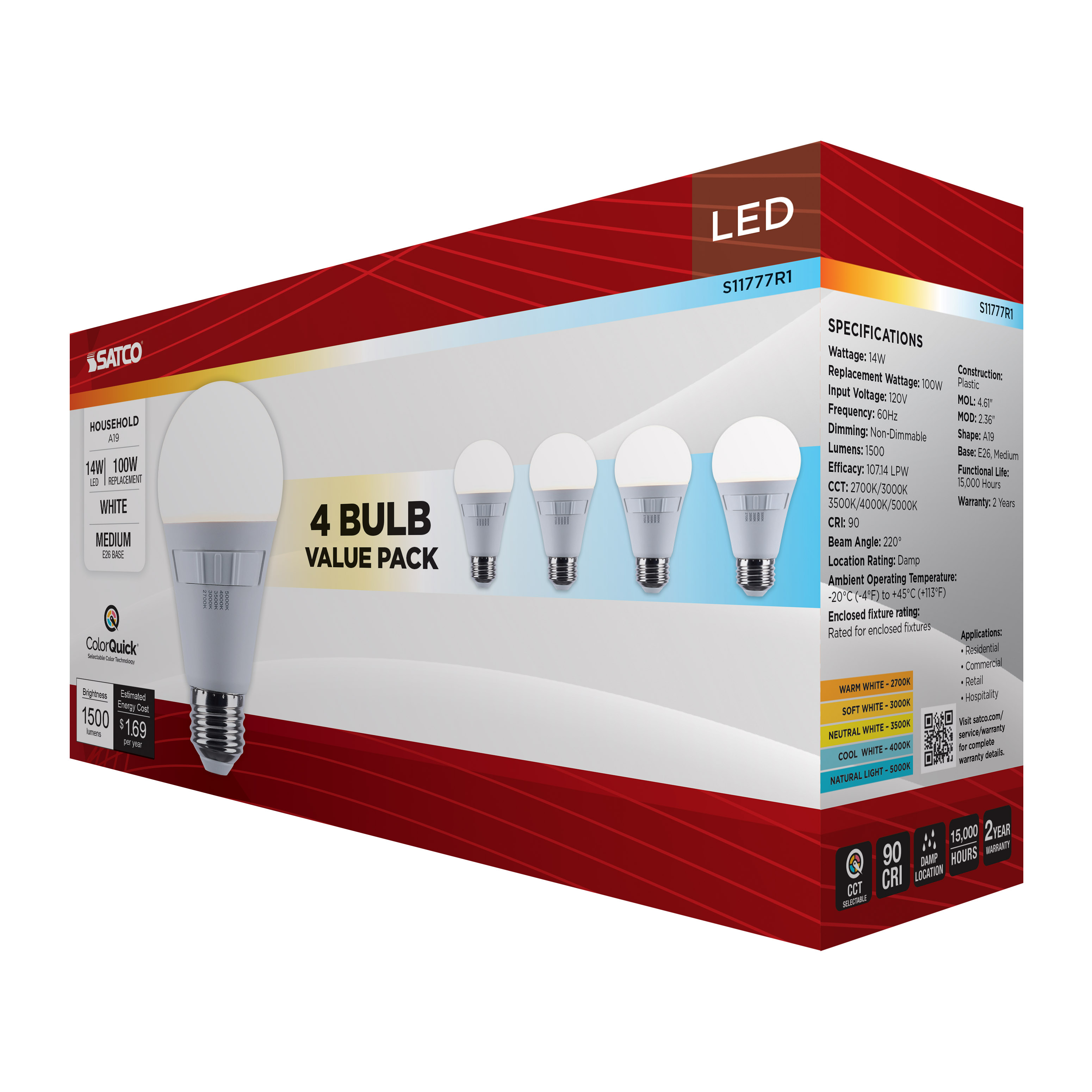 14A19L/9CCT5/E26/PWHF/4PK - S11777R1