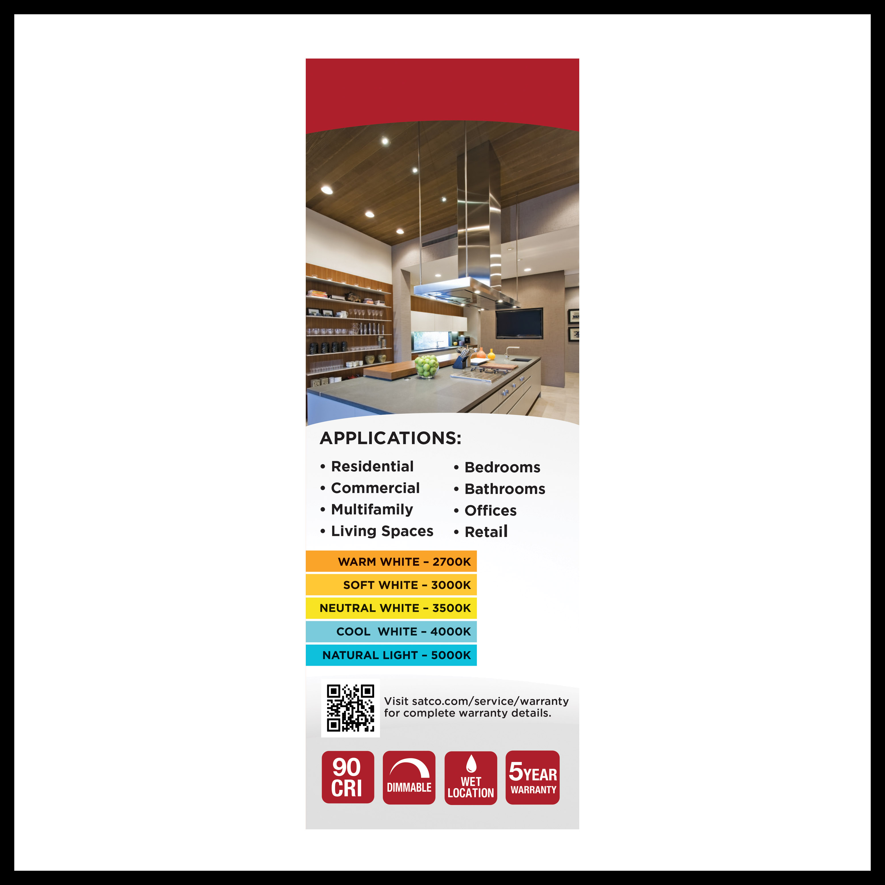 6.7WLED/RDL/4/5CCT-SEL/RD - S11800R1