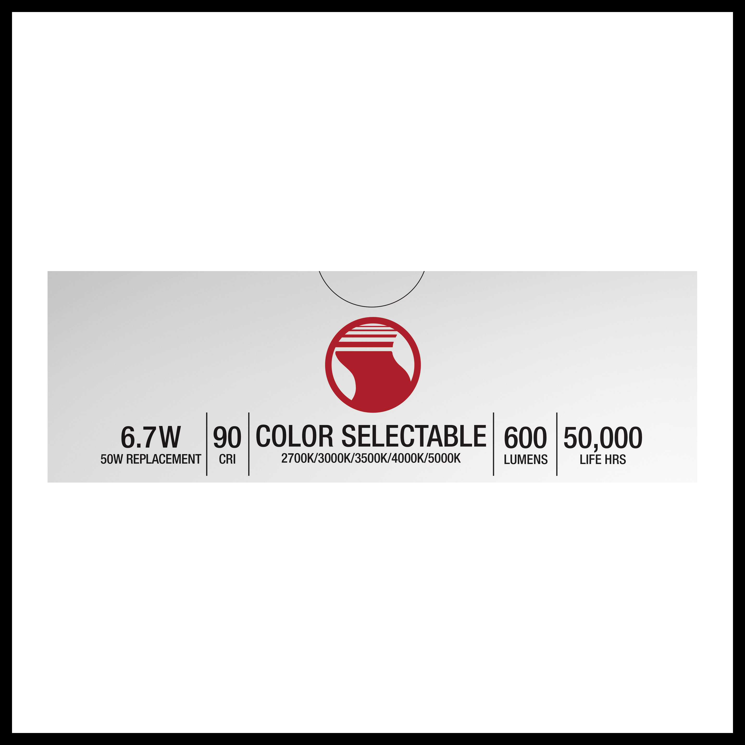 6.7WLED/RDL/4/5CCT-SEL/RD - S11800R1