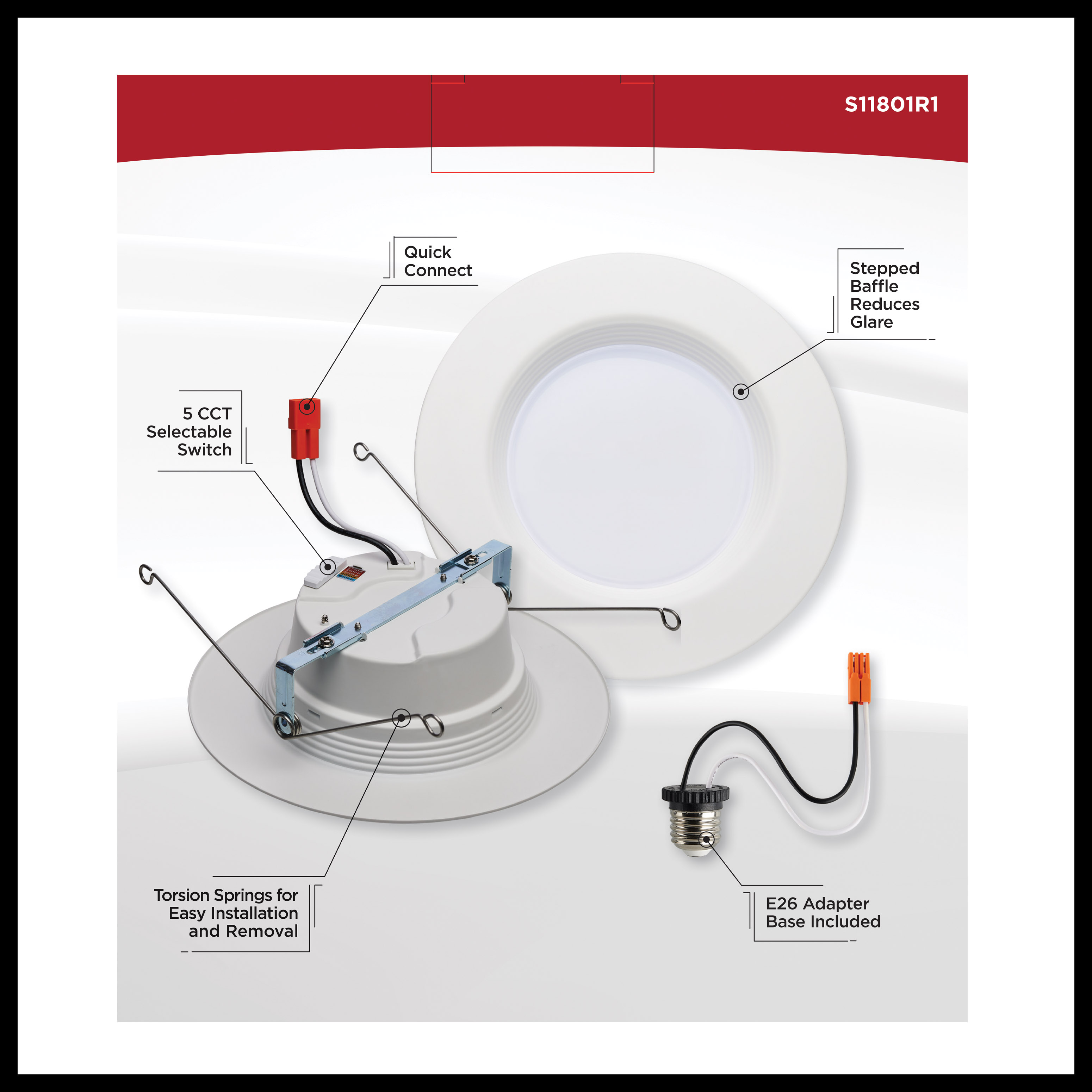 9WLED/RDL/5-6/5CCT-SEL/RD - S11801R1