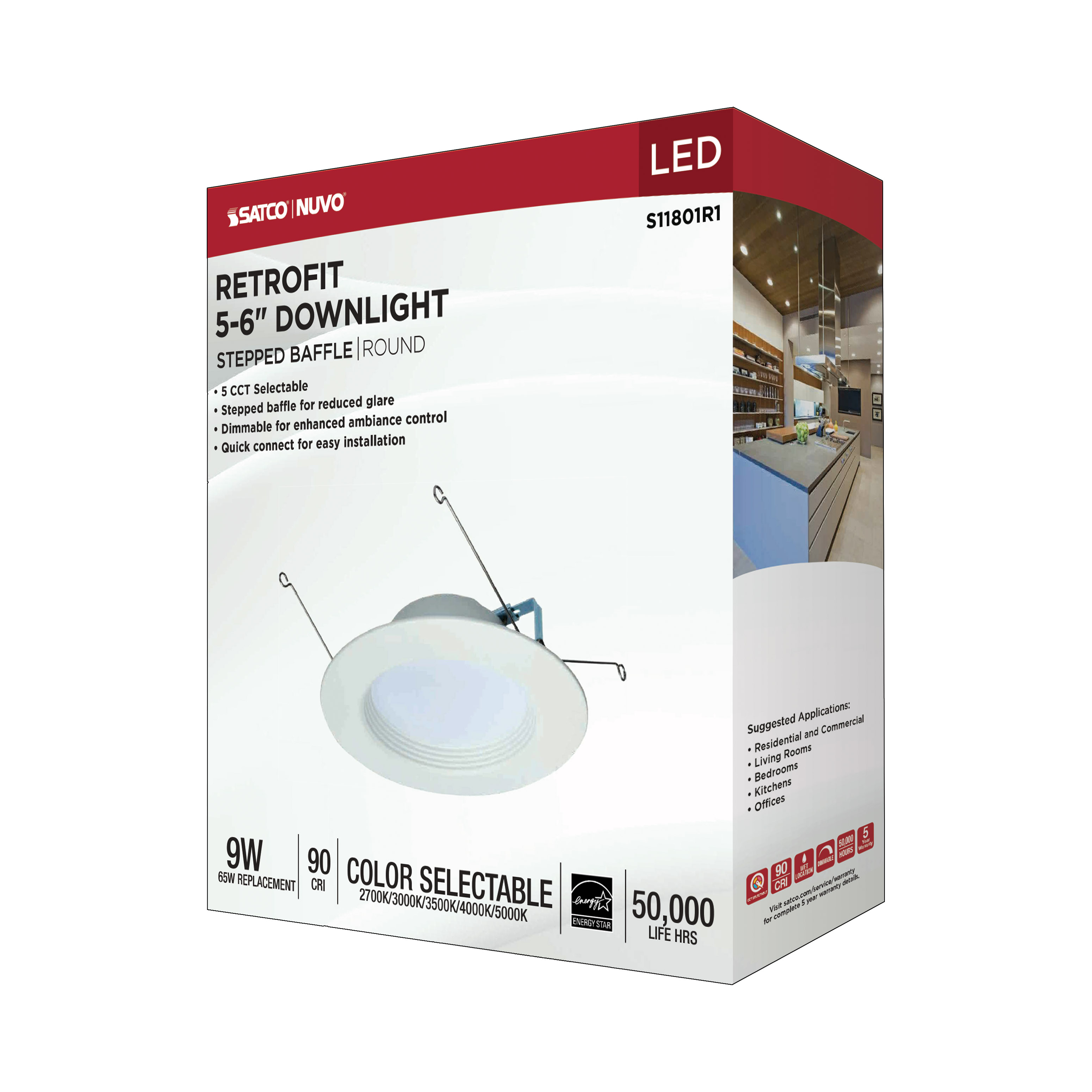 9WLED/RDL/5-6/5CCT-SEL/RD - S11801R1