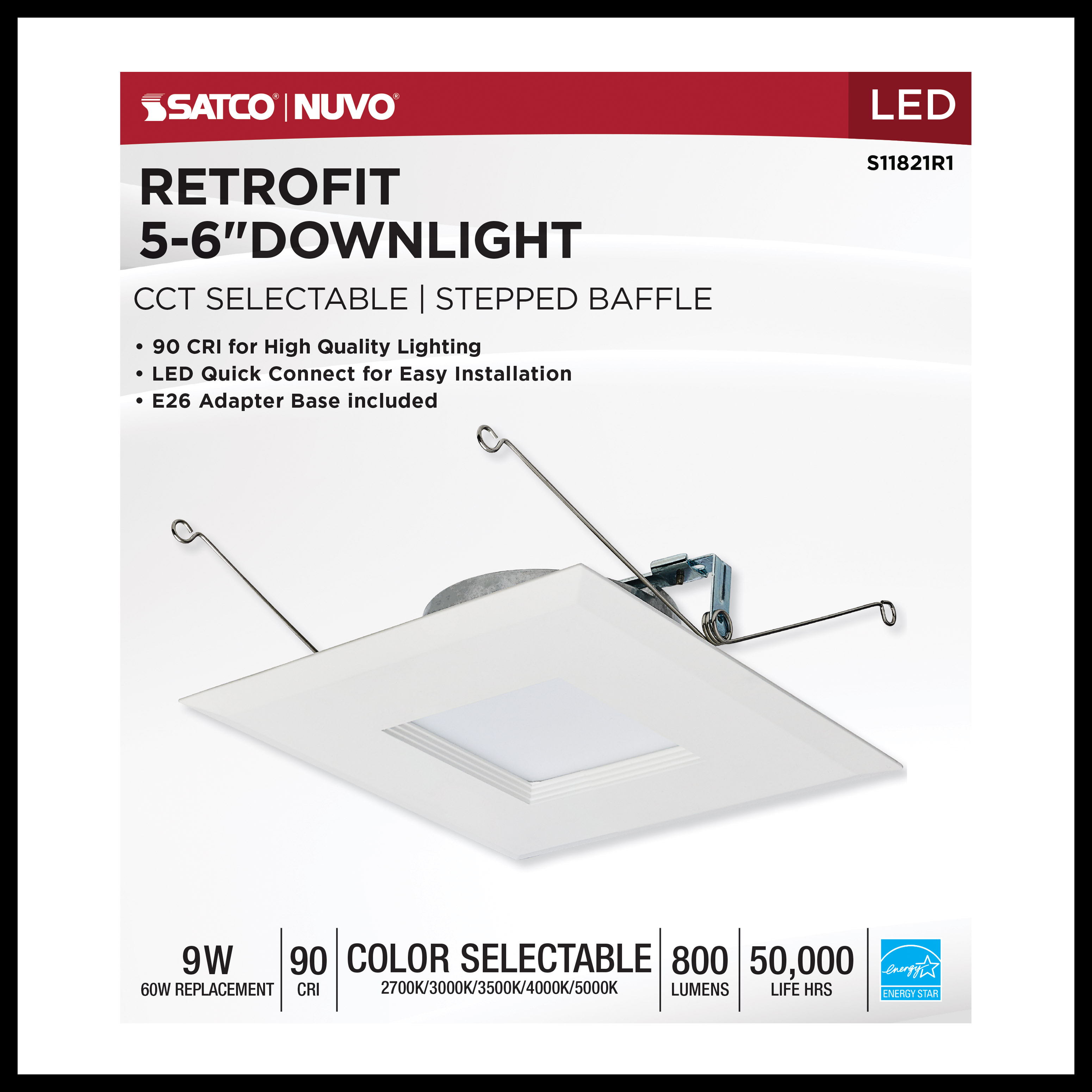 9WLED/RDL/5-6/5CCT-SEL/SQ - S11821R1