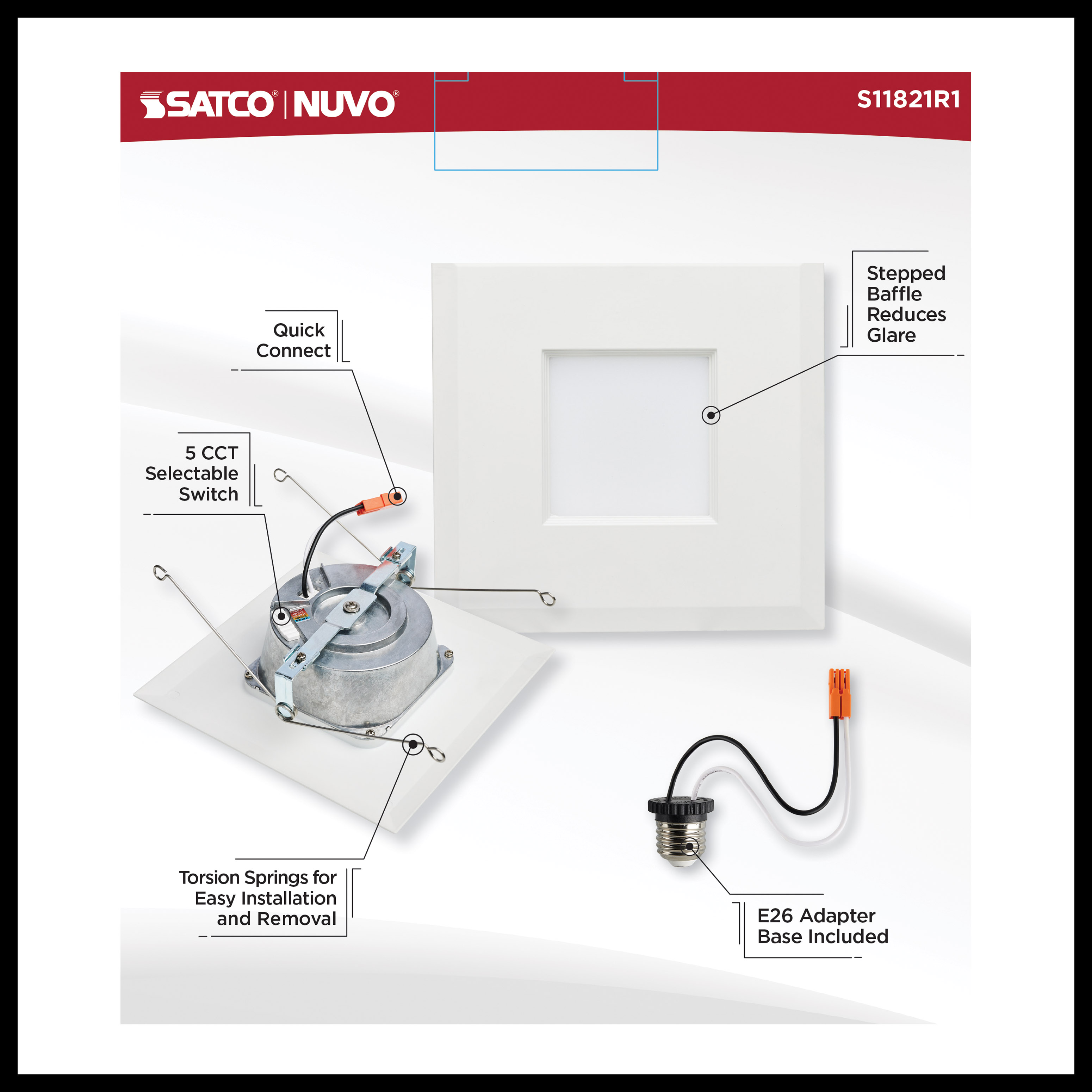 9WLED/RDL/5-6/5CCT-SEL/SQ - S11821R1