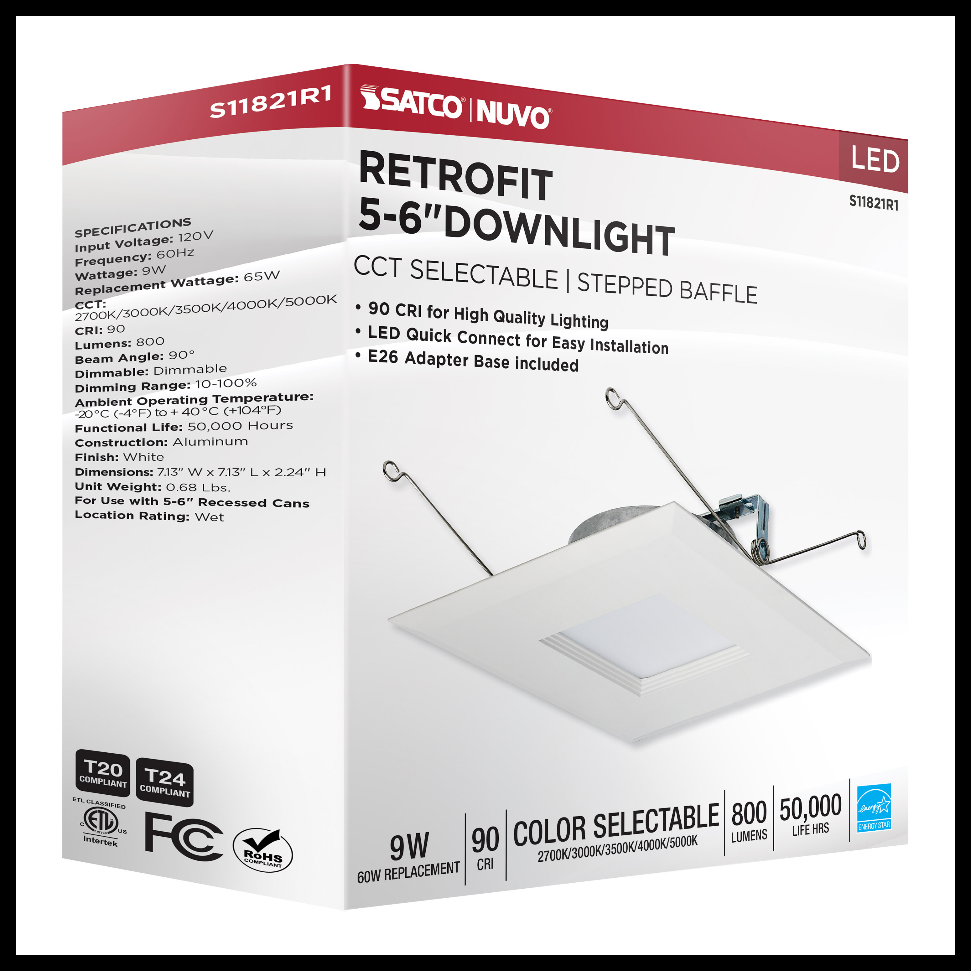 9WLED/RDL/5-6/5CCT-SEL/SQ - S11821R1