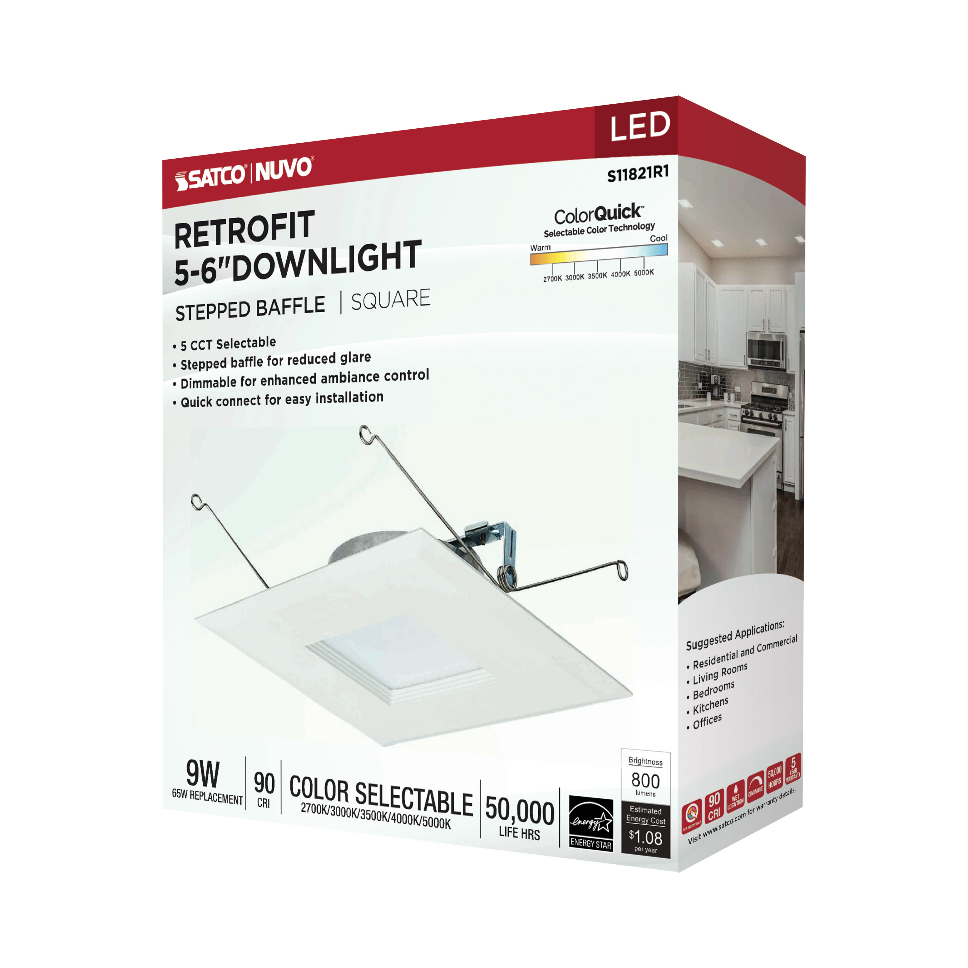 9WLED/RDL/5-6/5CCT-SEL/SQ - S11821R1