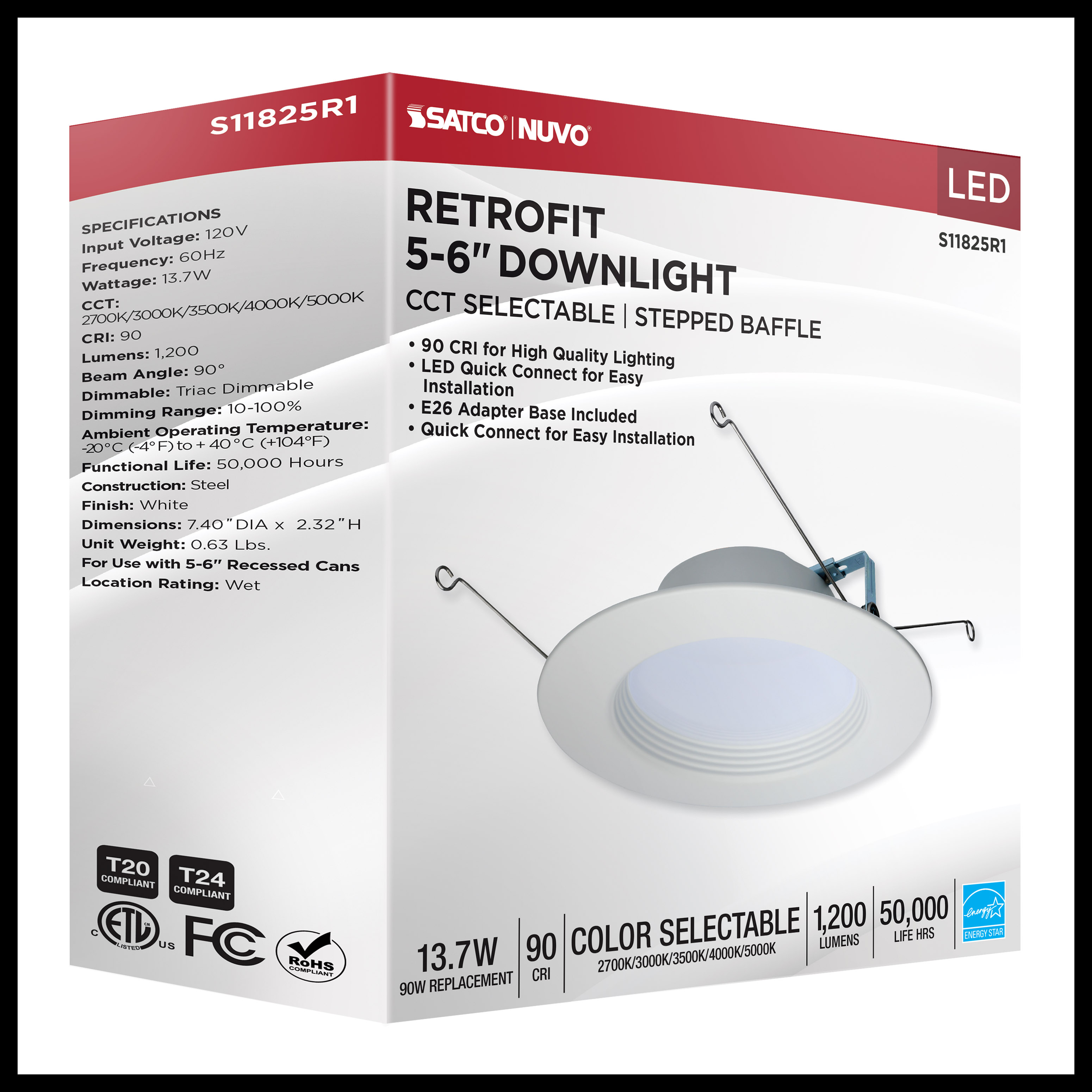 13.7WLED/RDL/5-6/5CCT-SEL/RD - S11825R1