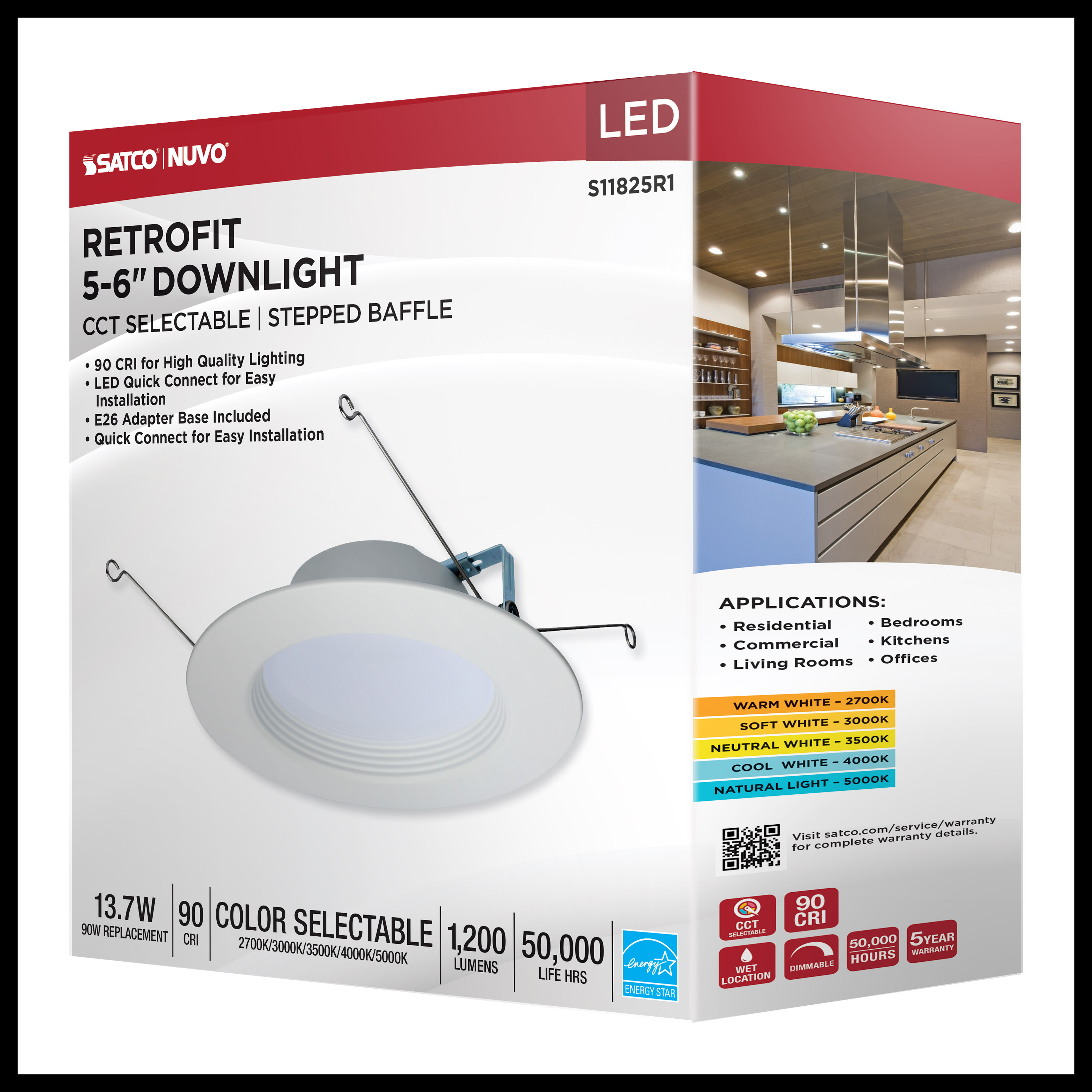 13.7WLED/RDL/5-6/5CCT-SEL/RD - S11825R1