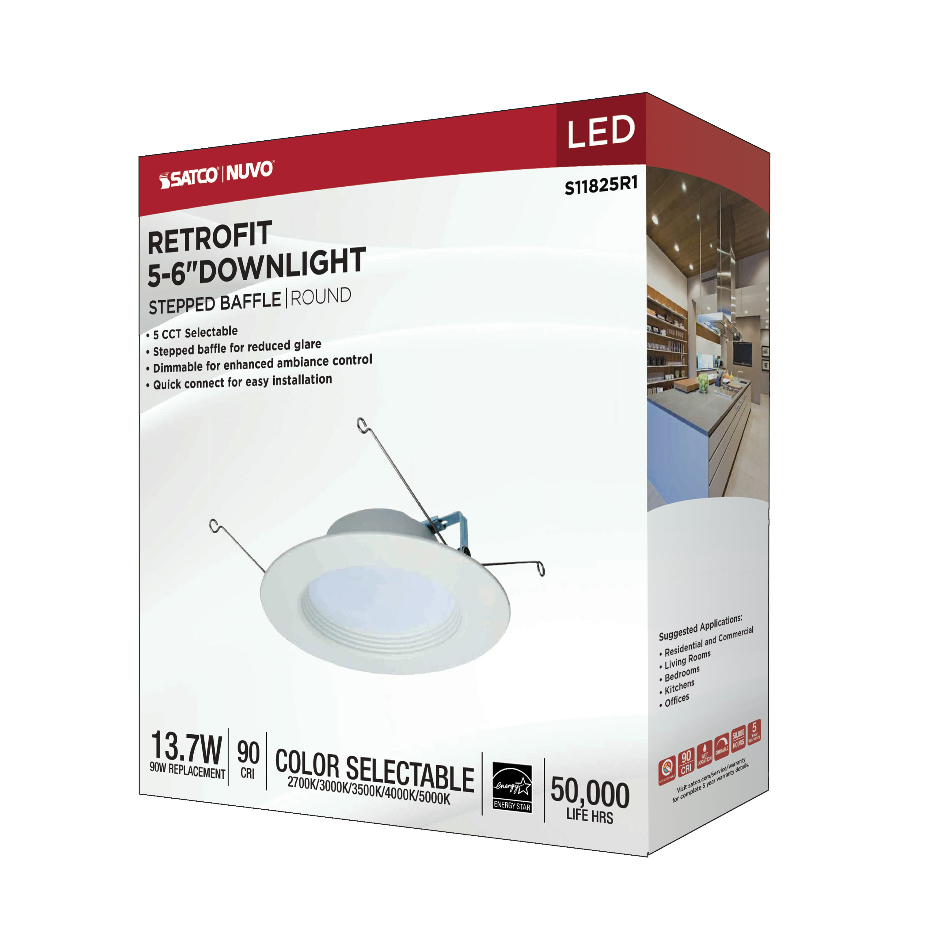 13.7WLED/RDL/5-6/5CCT-SEL/RD - S11825R1