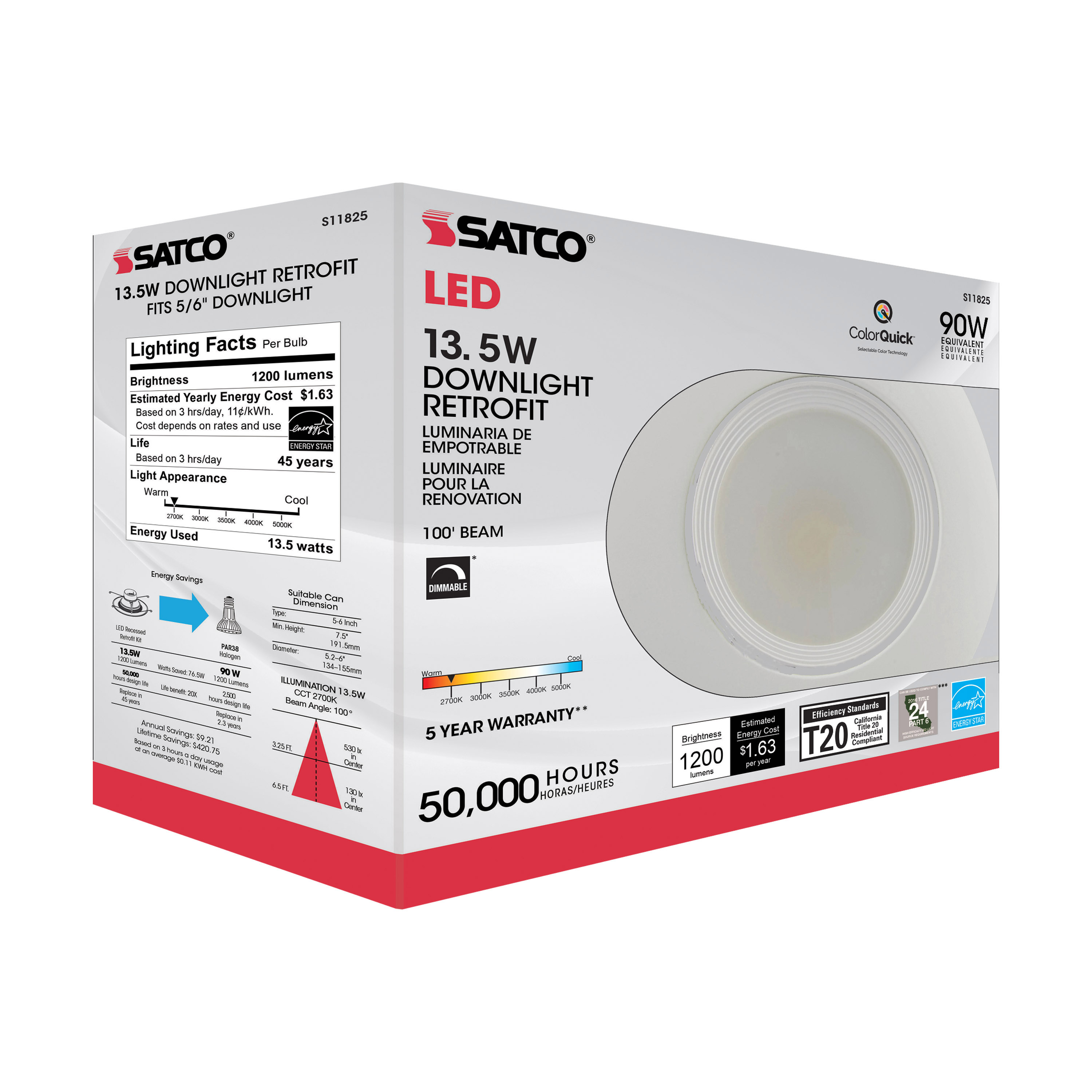 13.5WLED/RDL/5-6/CCT-SEL/120V - S11825