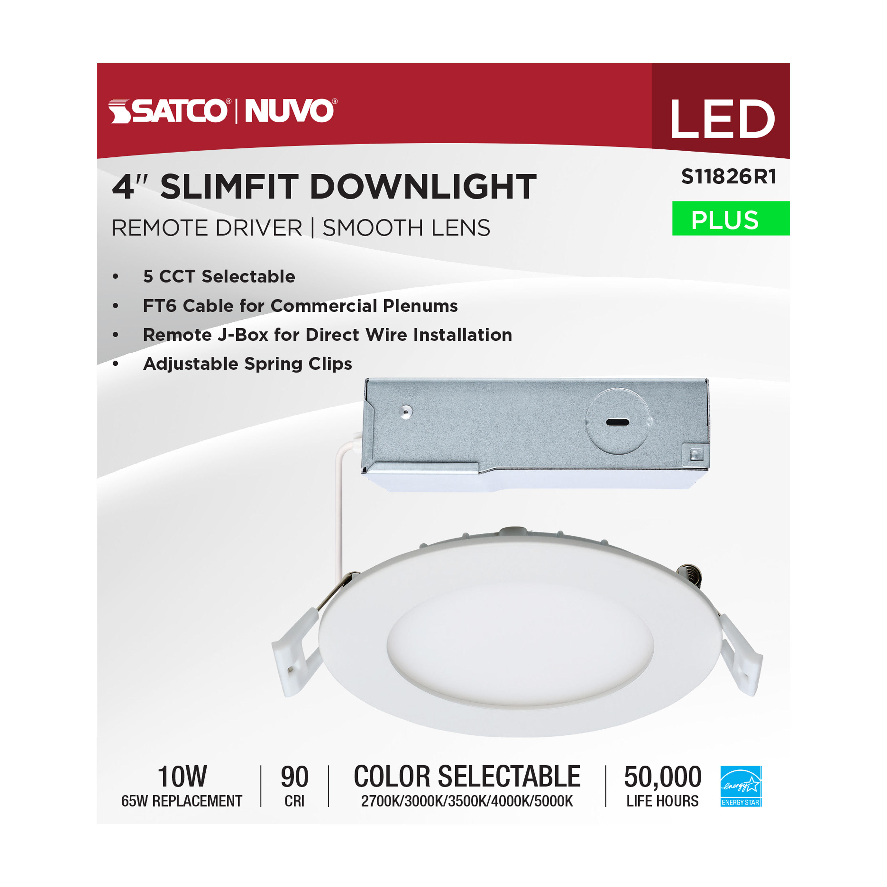 10WLED/DW/EL/4/CCT-SEL/RND/RD - S11826R1