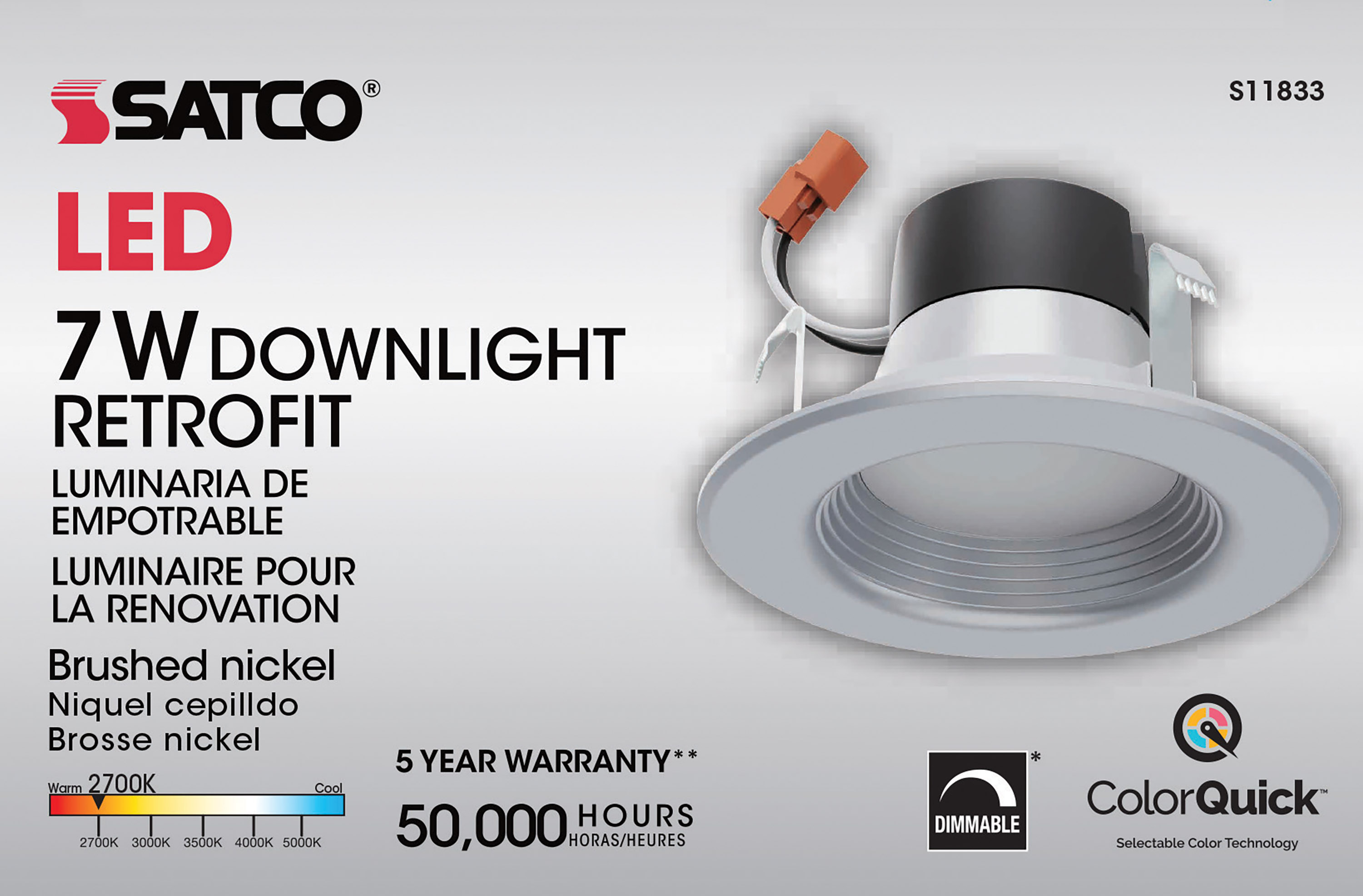 7WLED/RDL/4/CCT-SEL/120V/BN - S11833