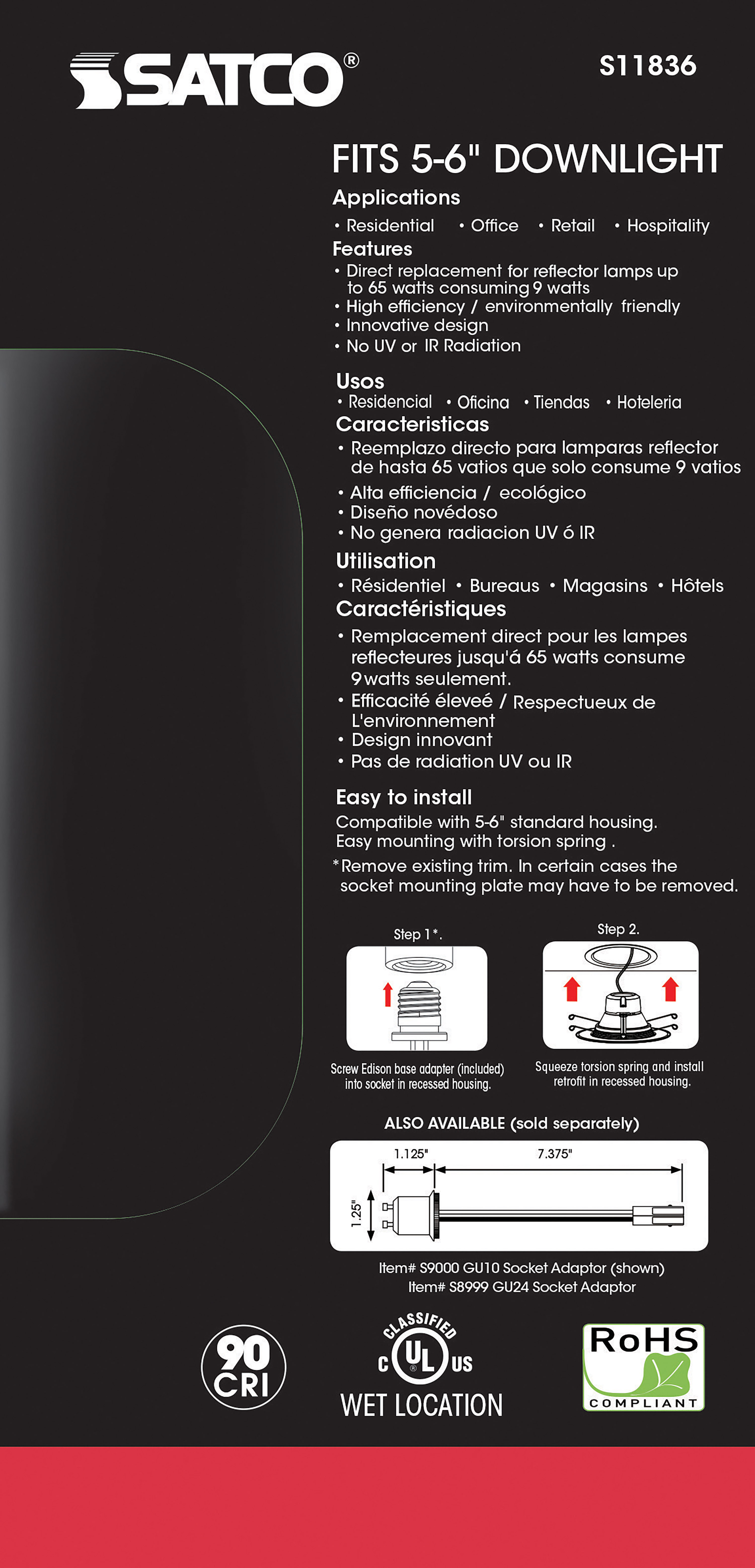 9WLED/RDL/5-6/CCT-SEL/120V/BN - S11836